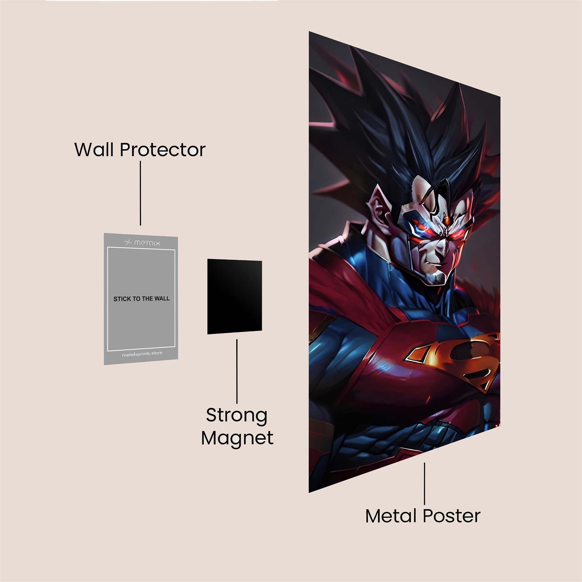 Superman Fusion Safe Wall Magnetic / M
