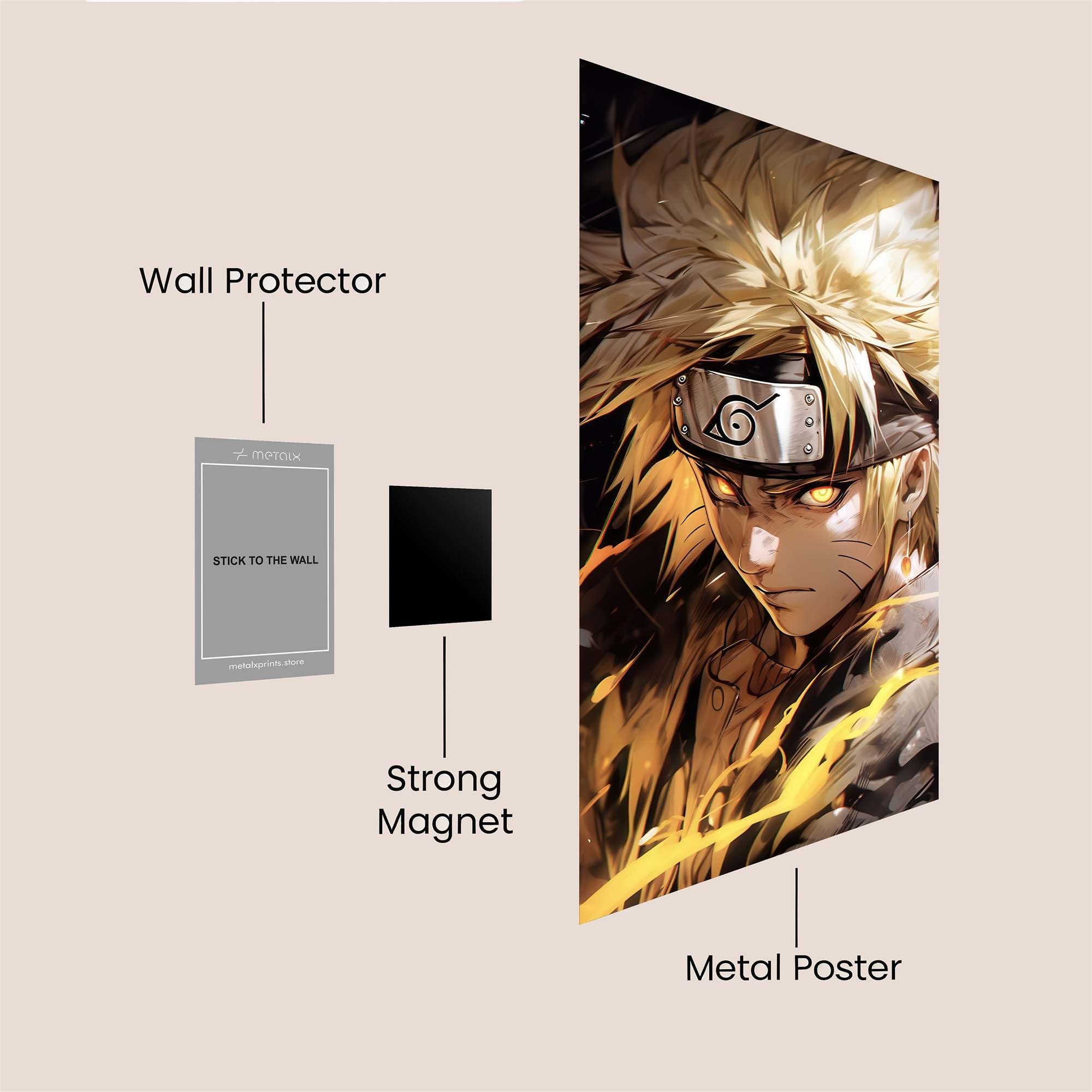 Naruto Fierce Safe Wall Magnetic / M
