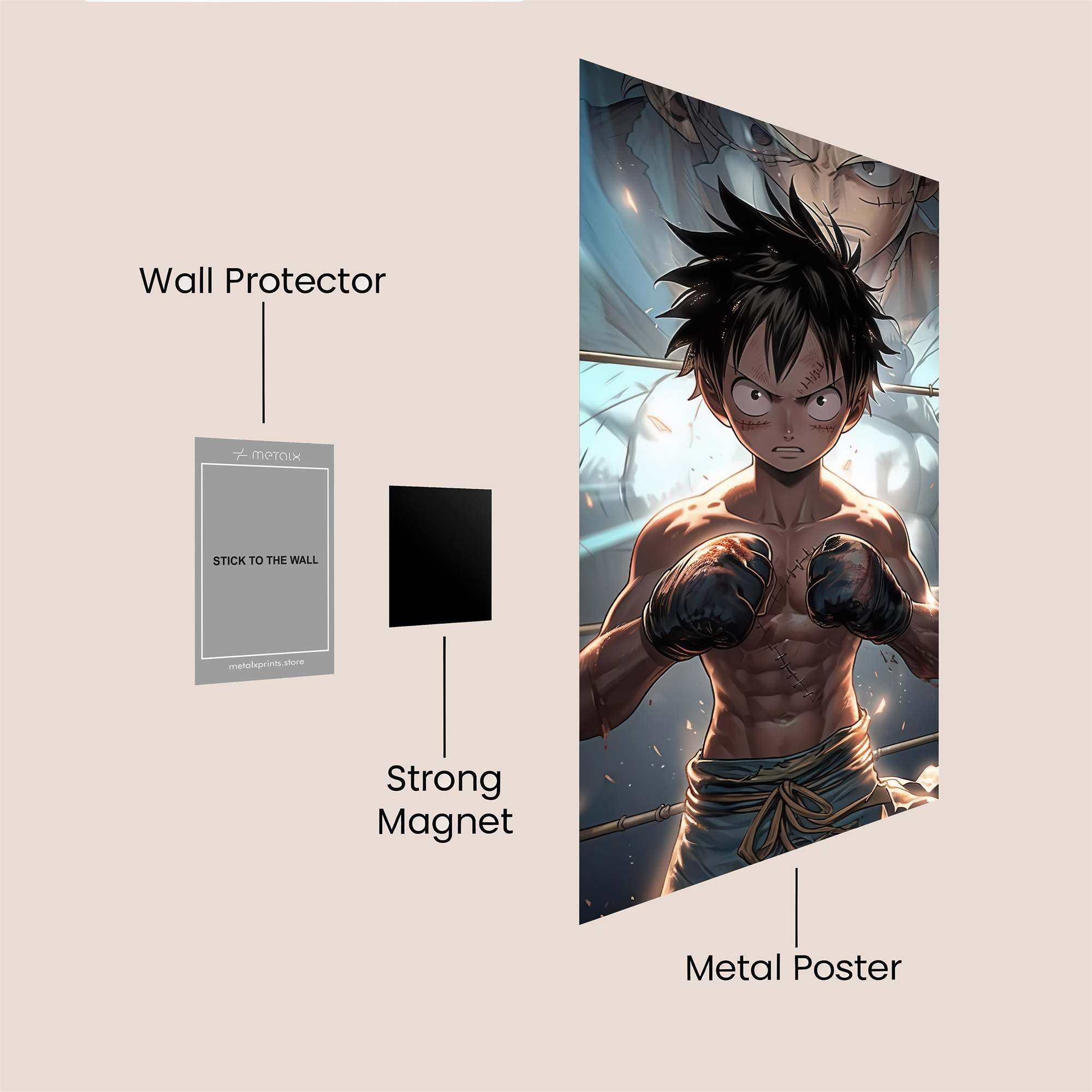 Luffy Resolute Safe Wall Magnetic / M