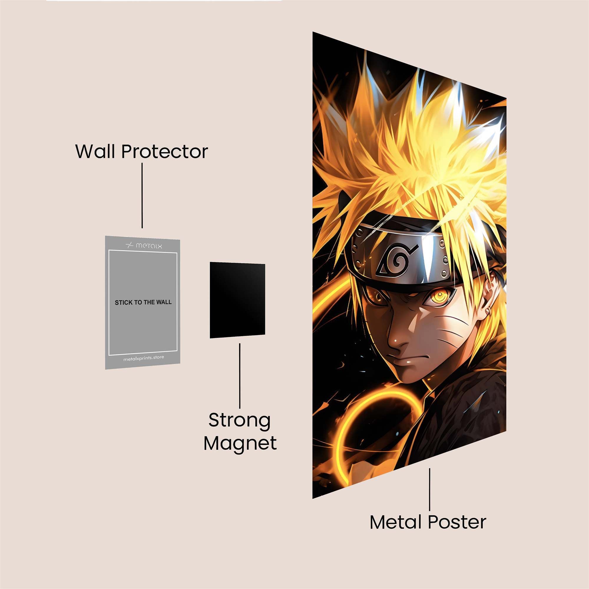 Naruto Fierce Safe Wall Magnetic / M
