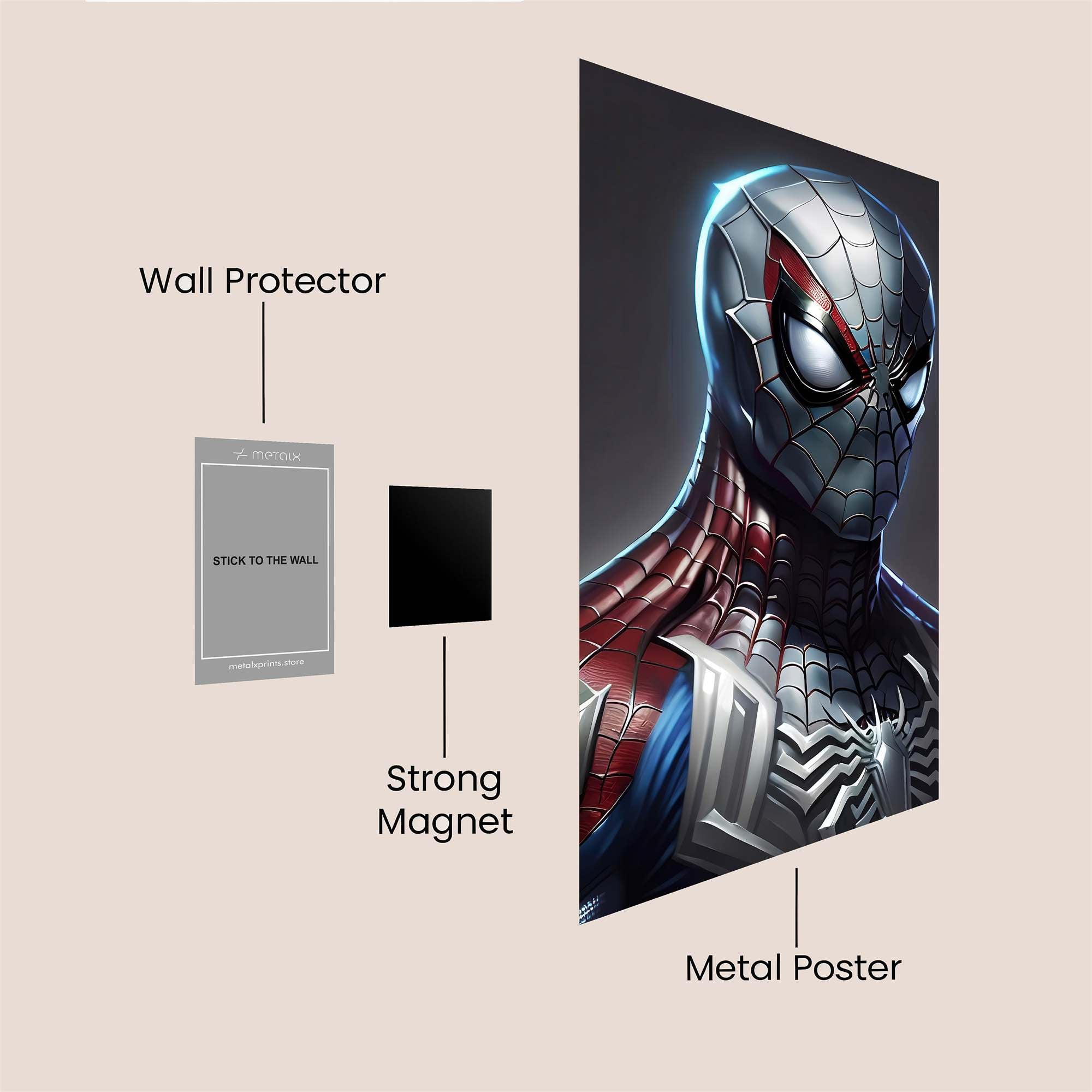 Spider Resolute Safe Wall Magnetic / M