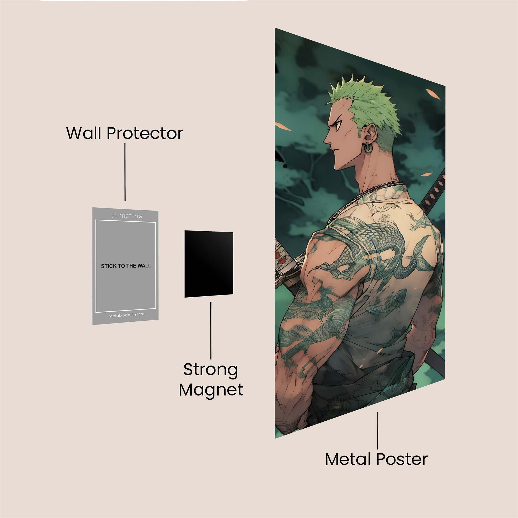 Roronoa Serene Safe Wall Magnetic / M