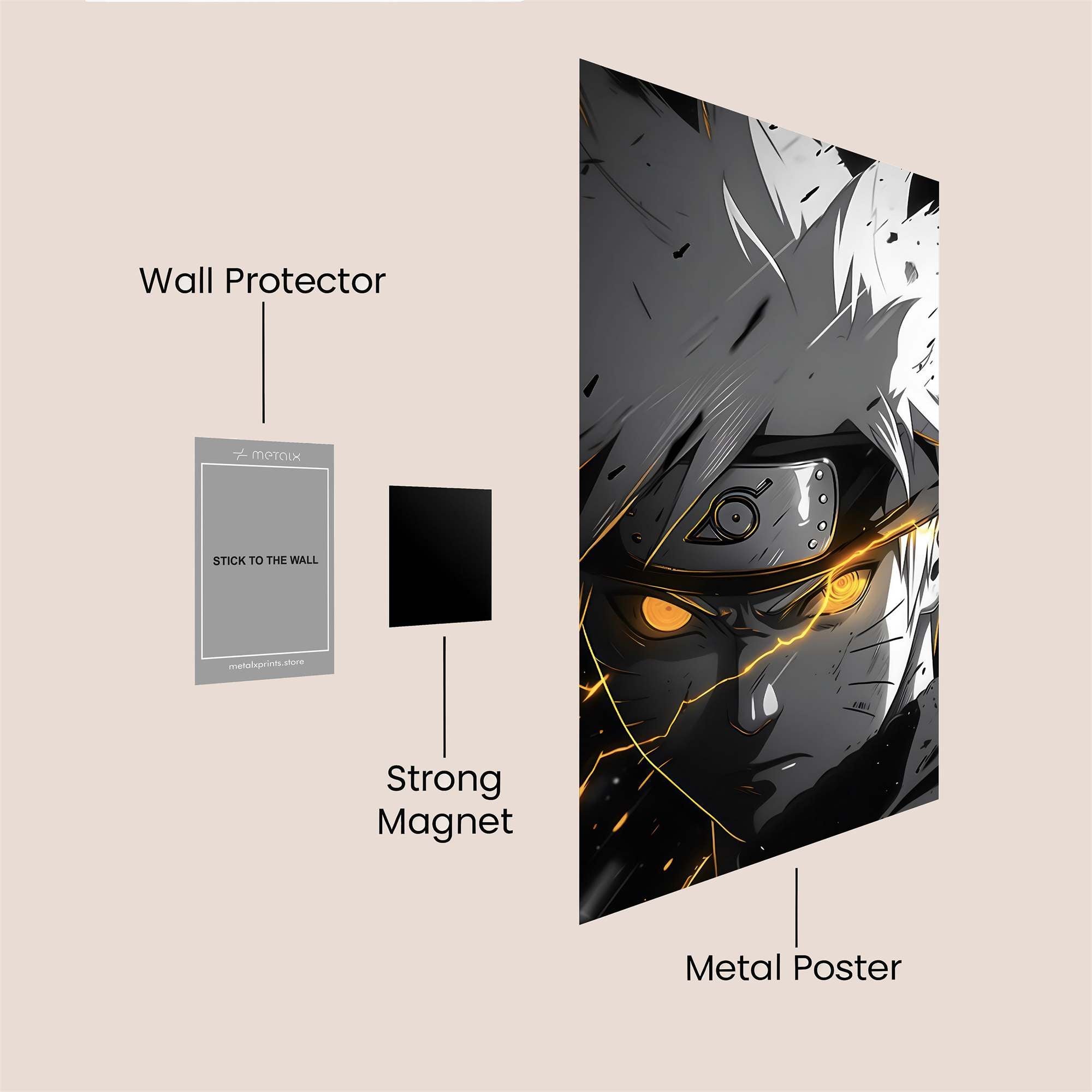 Naruto Fierce Safe Wall Magnetic / M