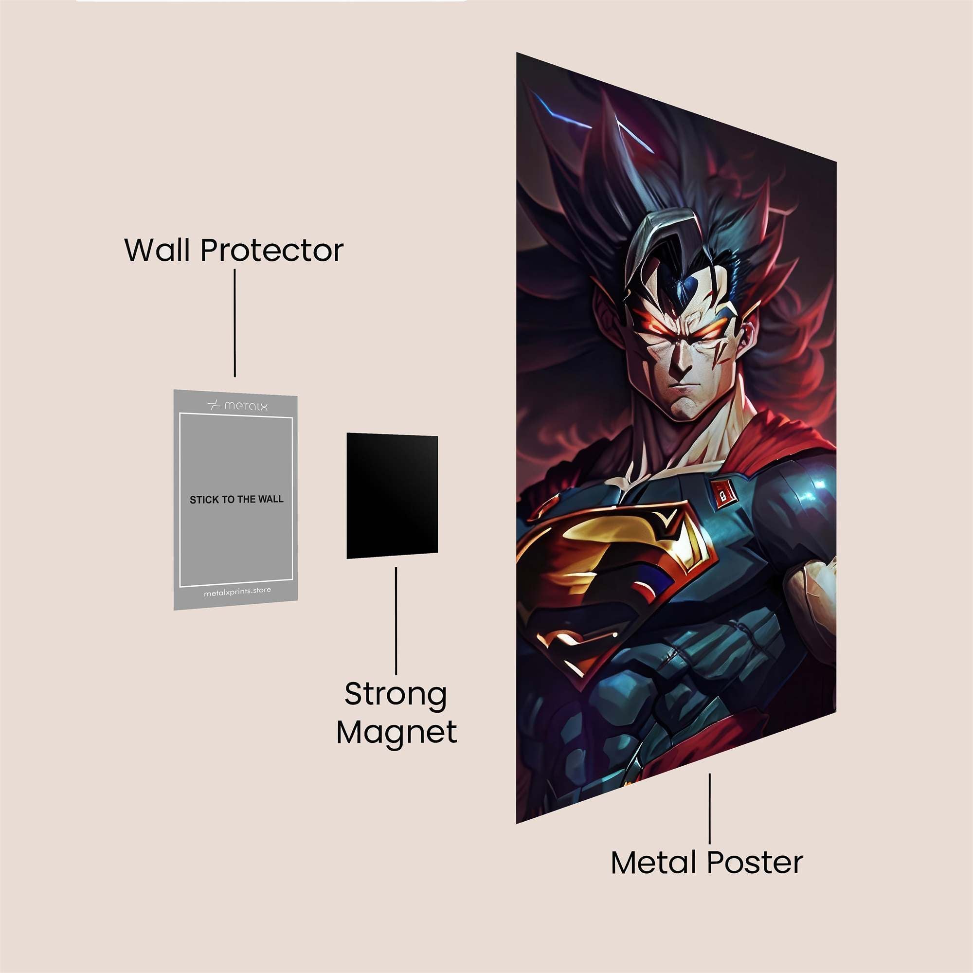 Superman Rage Safe Wall Magnetic / M
