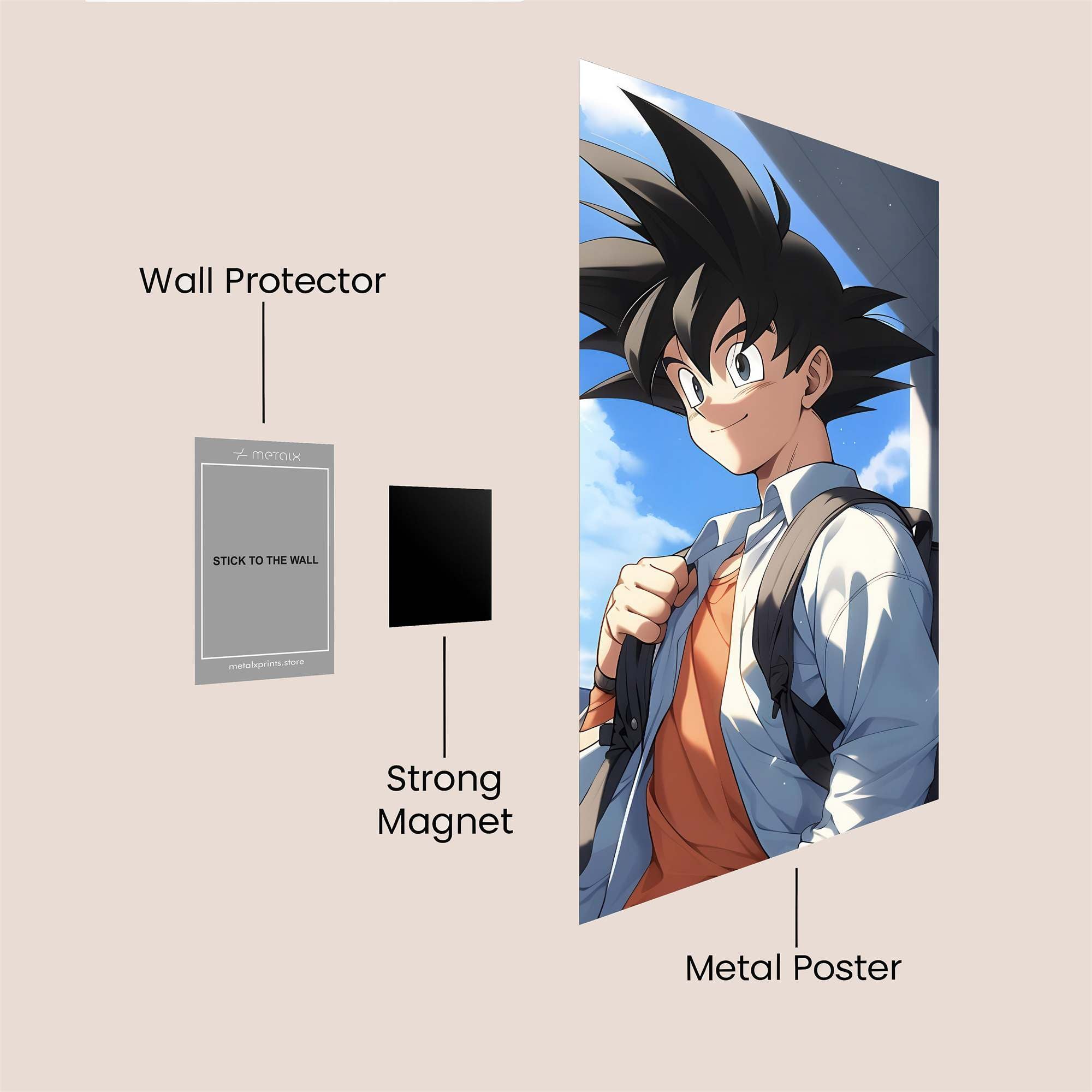Goku Scholarly Safe Wall Magnetic / M
