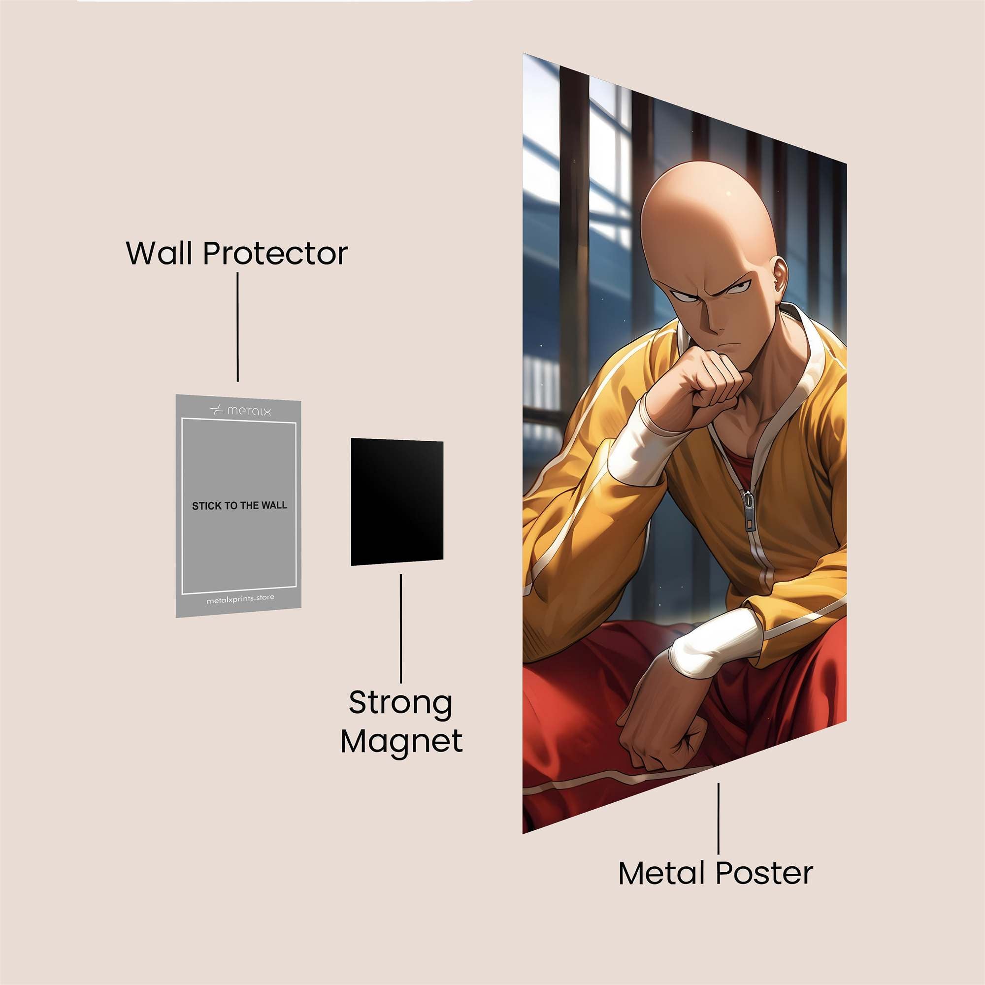 Saitama Somber Safe Wall Magnetic / M