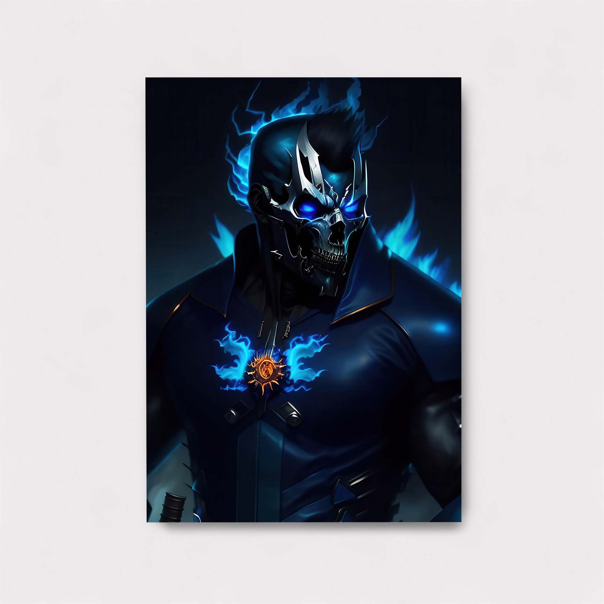 Skull Blaze Safe Wall Magnetic / M