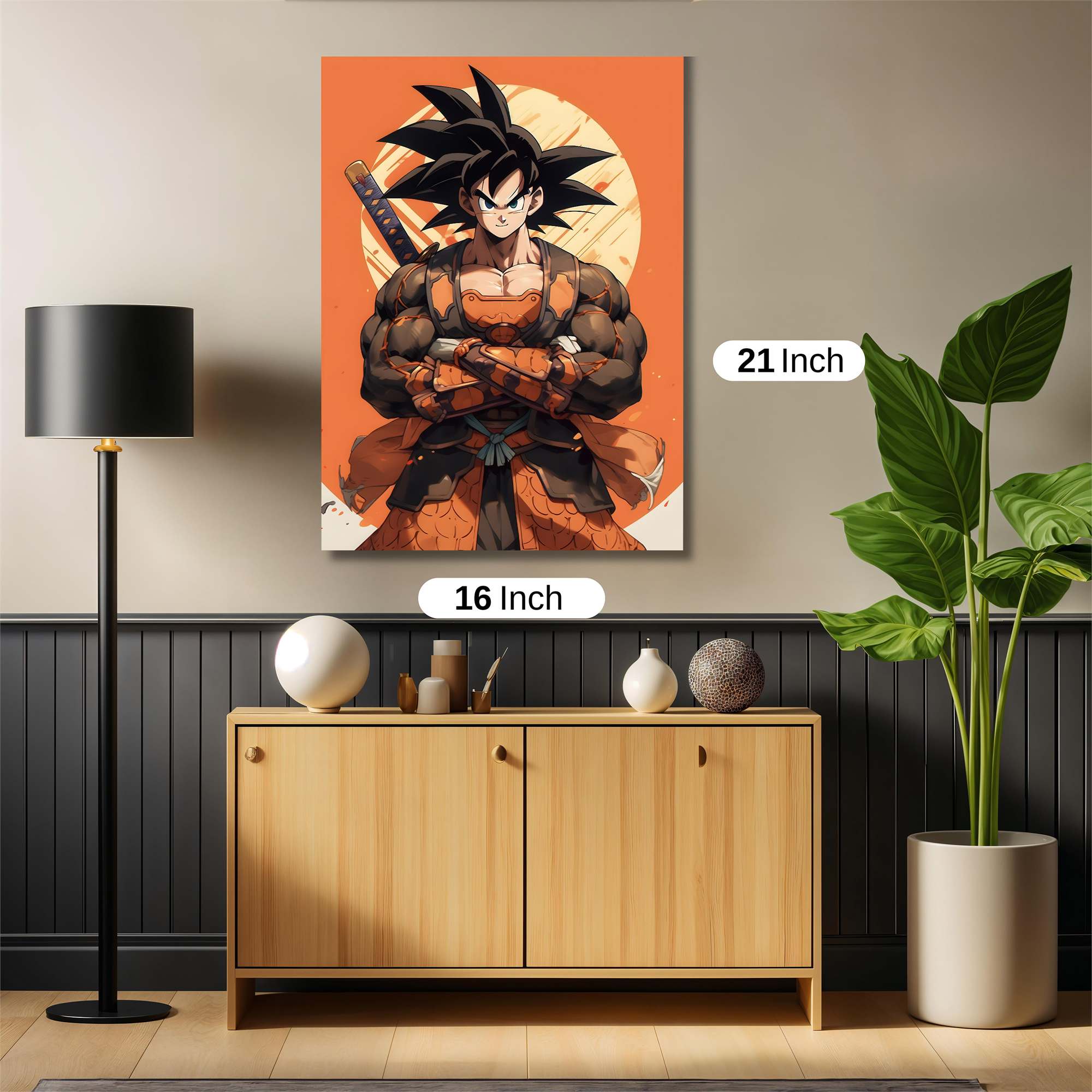 Goku Samurai Safe Wall Magnetic / M