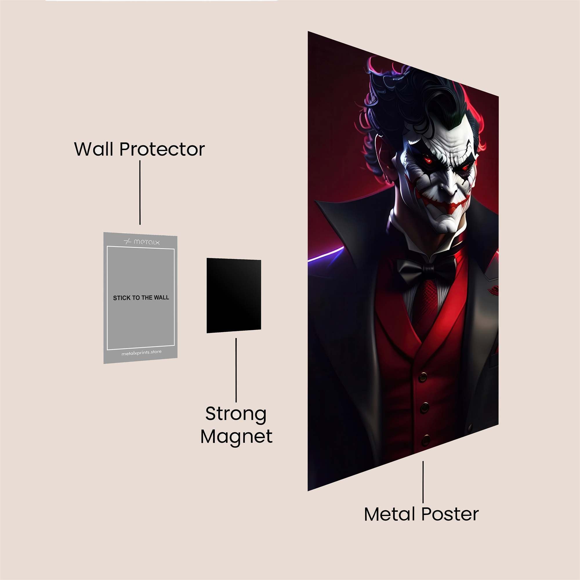 Joker Menace Safe Wall Magnetic / M