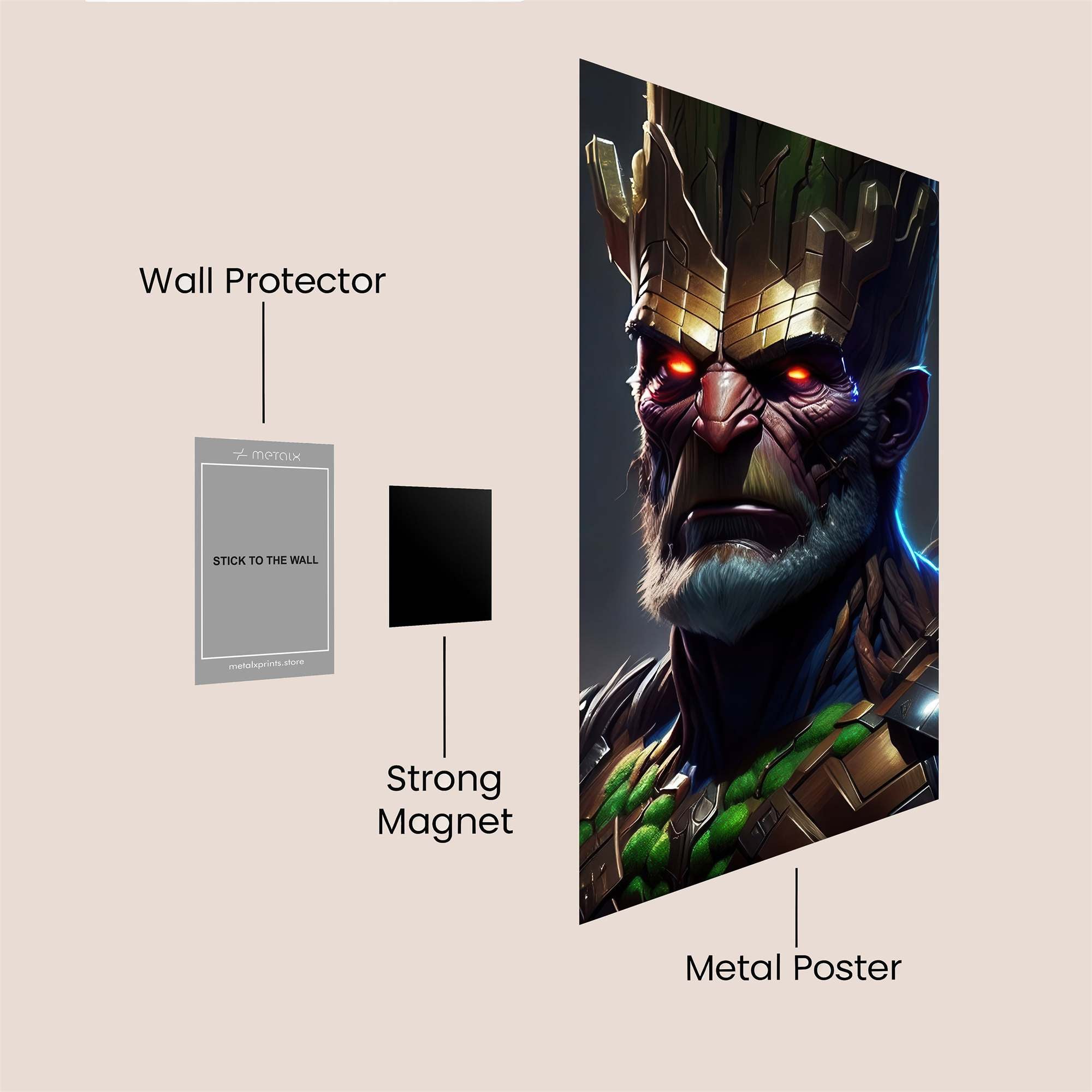 Groot Sinister Safe Wall Magnetic / M