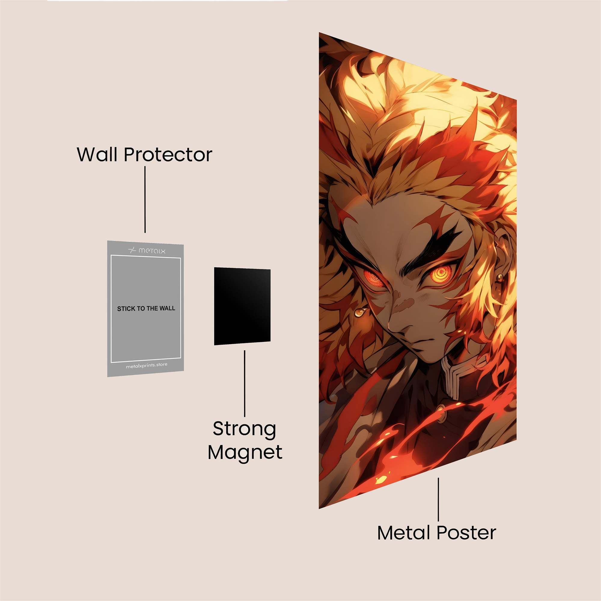 Rengoku Radiant Safe Wall Magnetic / M