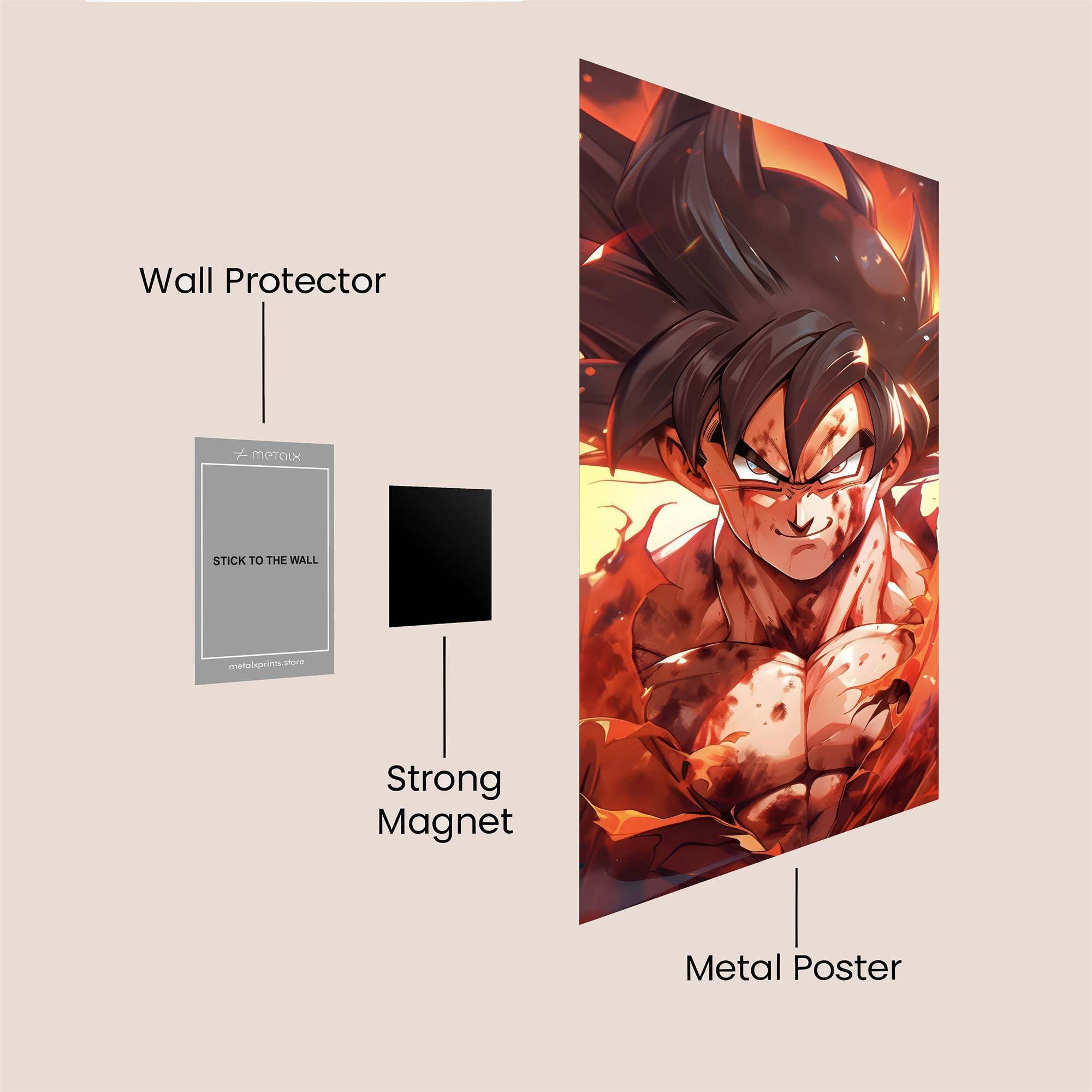 Goku Resolute Safe Wall Magnetic / M