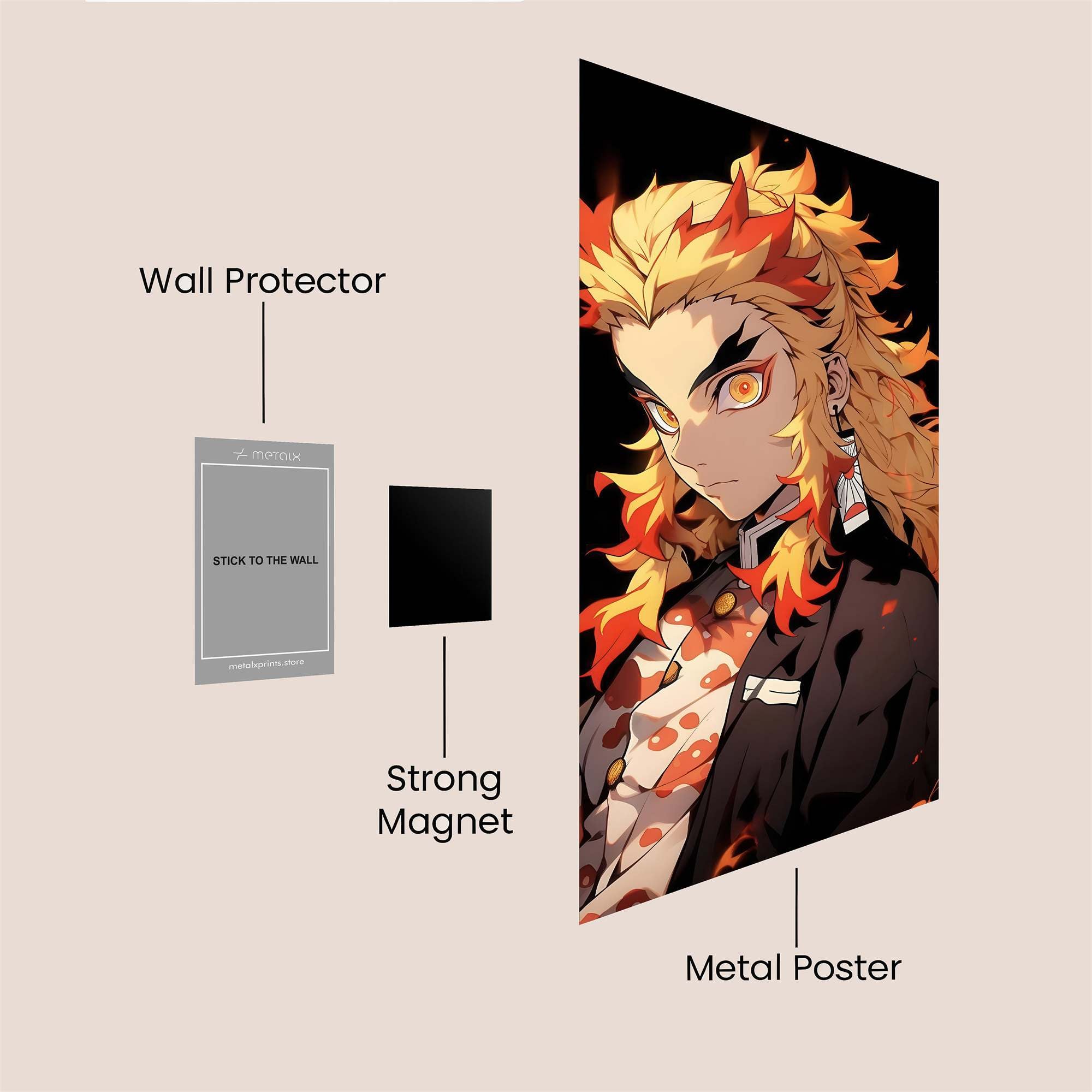 Rengoku Fierce Safe Wall Magnetic / M