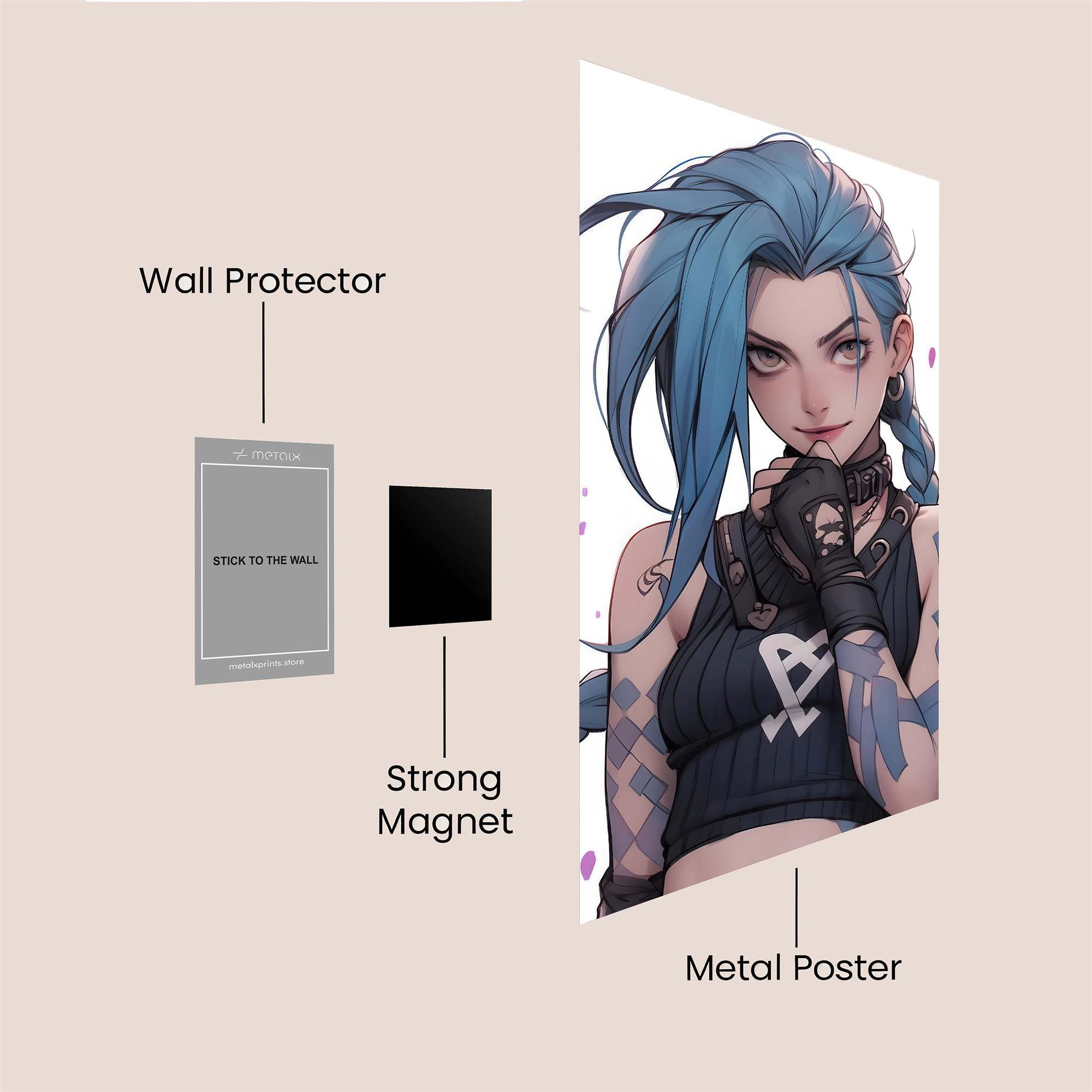 Jinx Mischief Safe Wall Magnetic / M