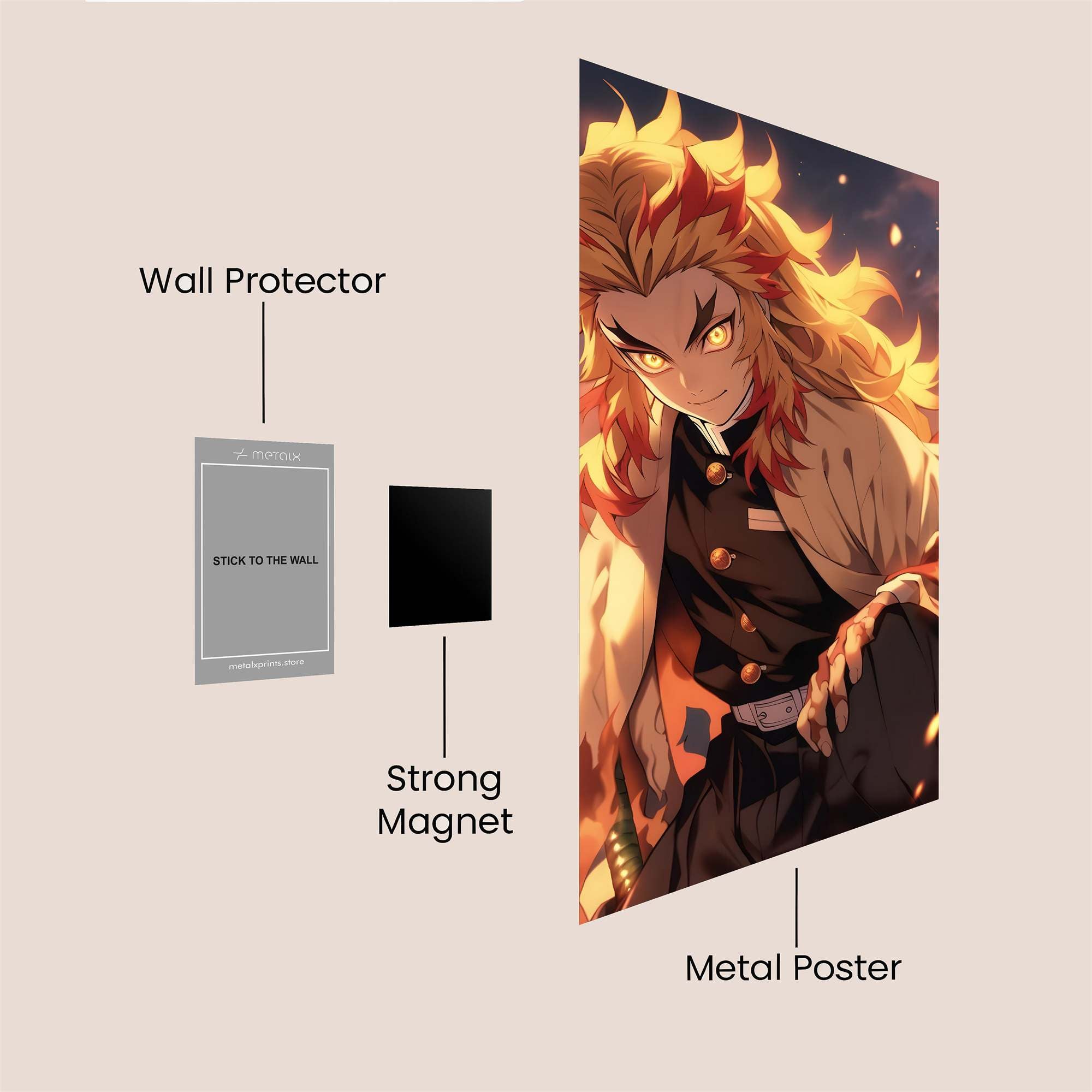 Kyojuro Blaze Safe Wall Magnetic / M