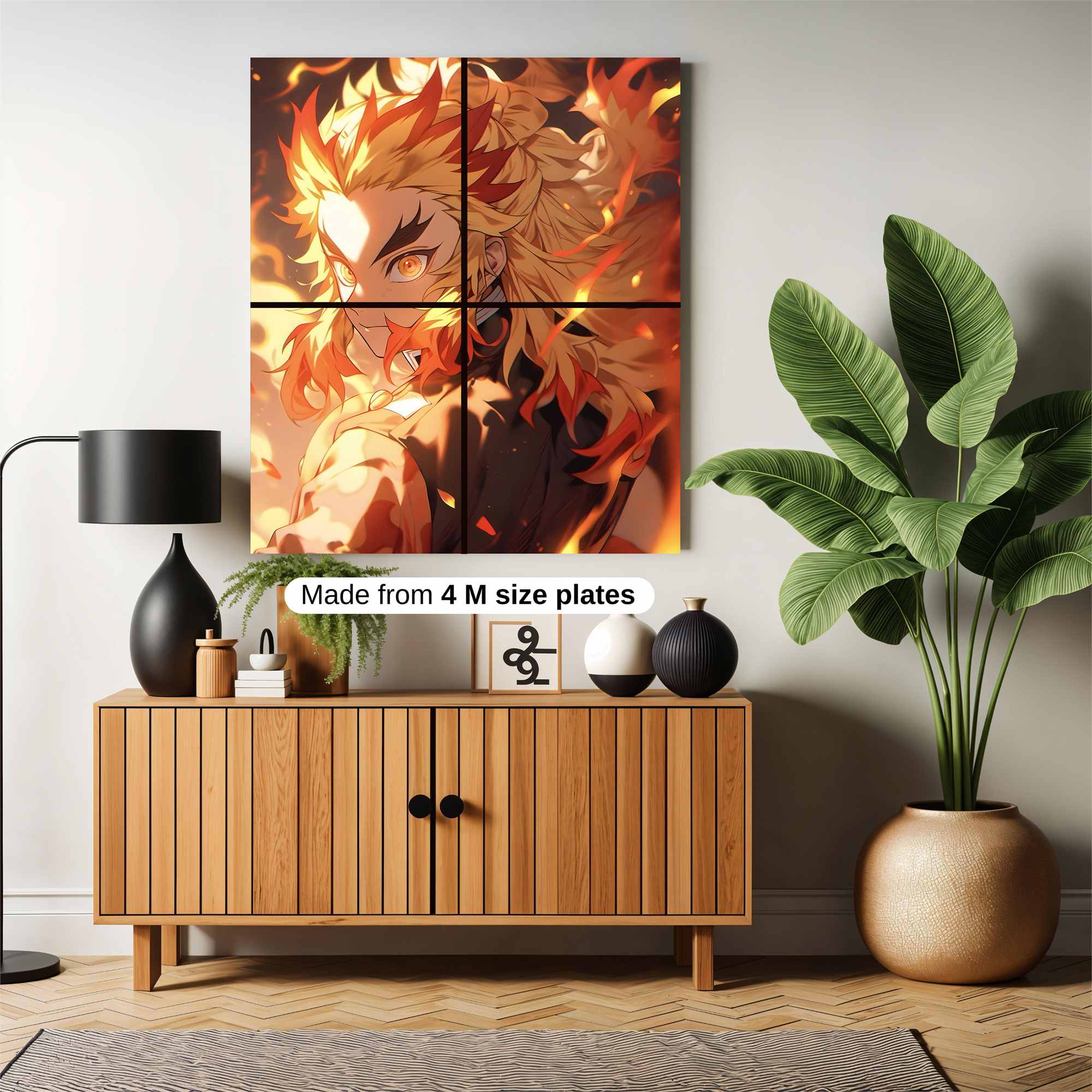 Rengoku Fiery Safe Wall Magnetic / M