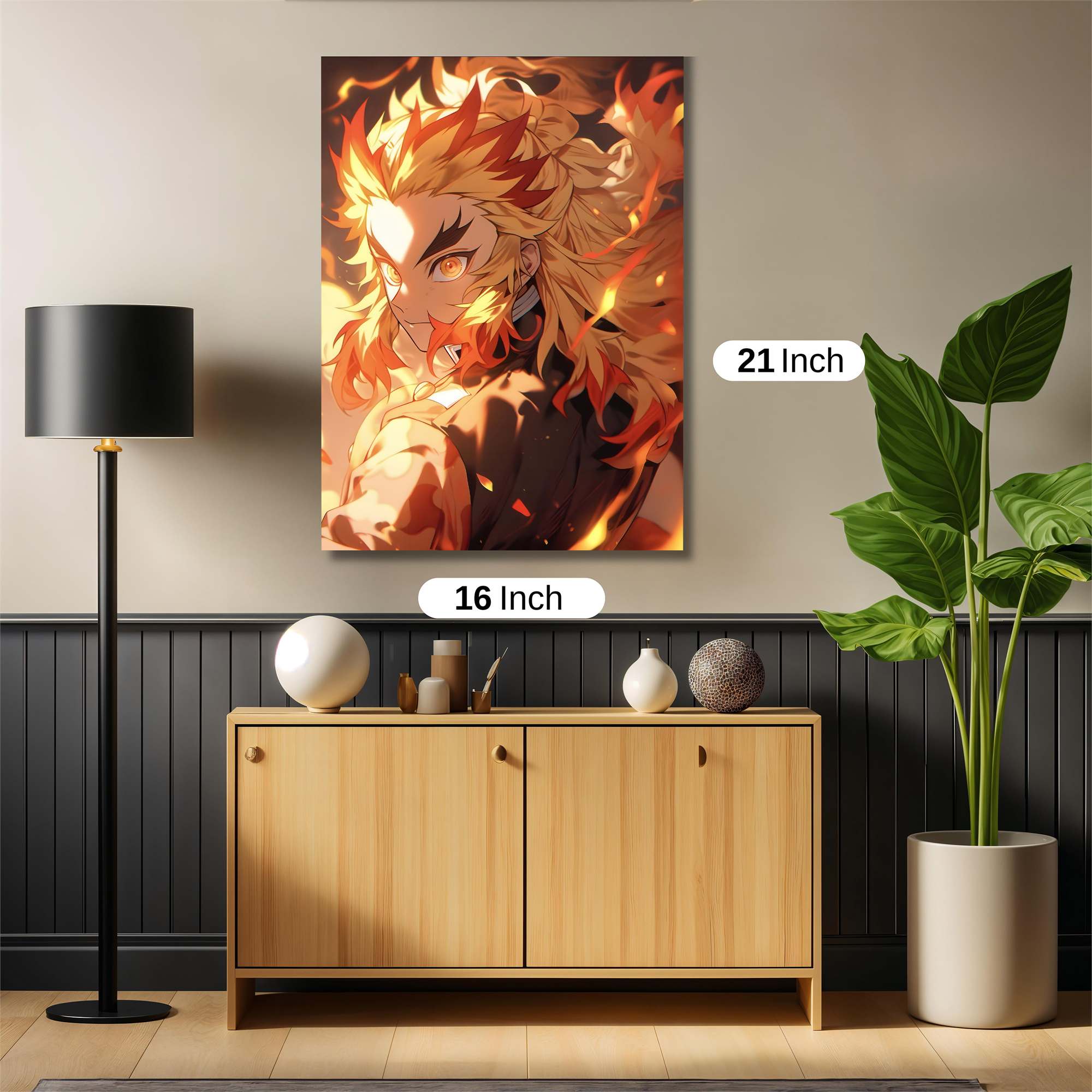 Rengoku Fiery Safe Wall Magnetic / M