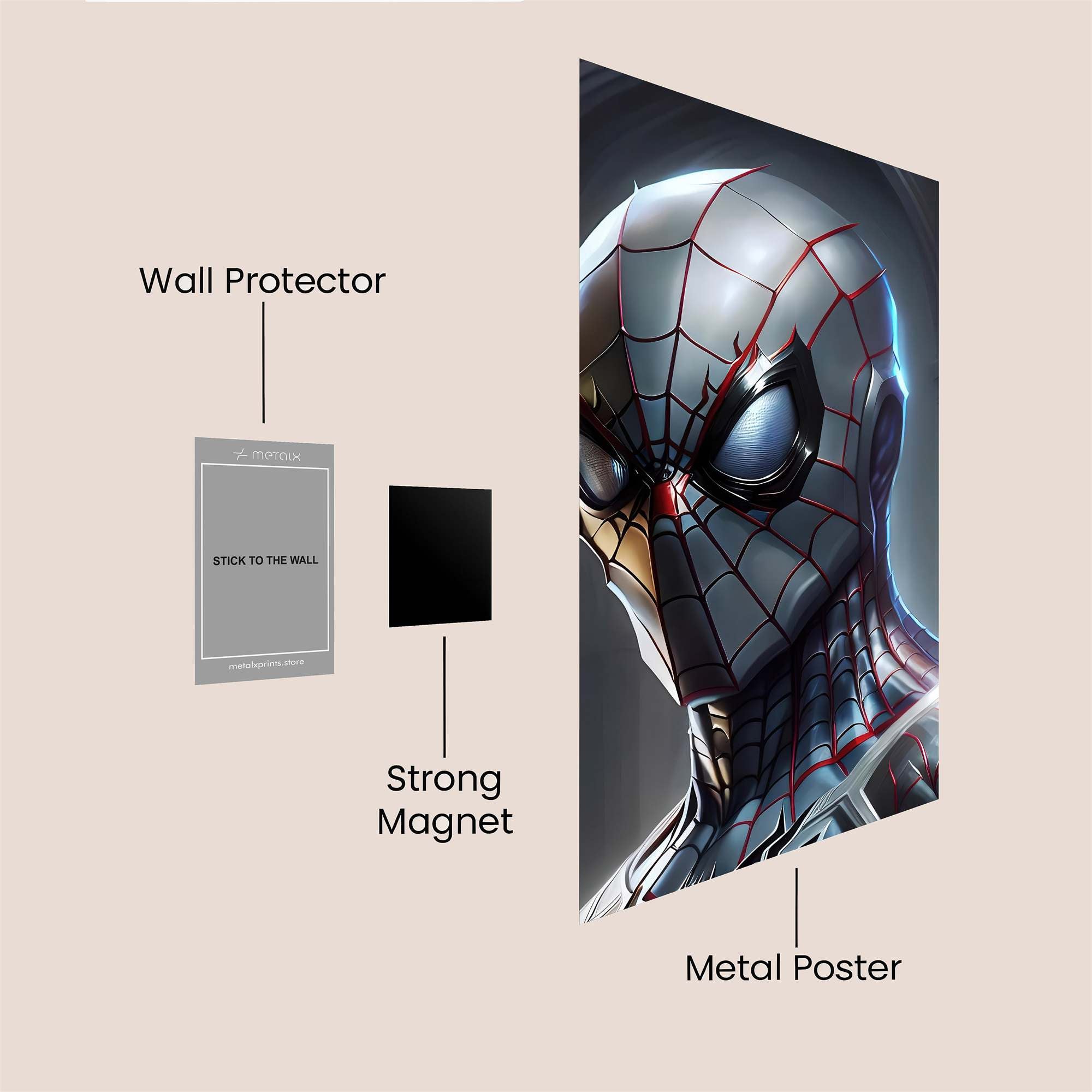 Spider Resolute Safe Wall Magnetic / M