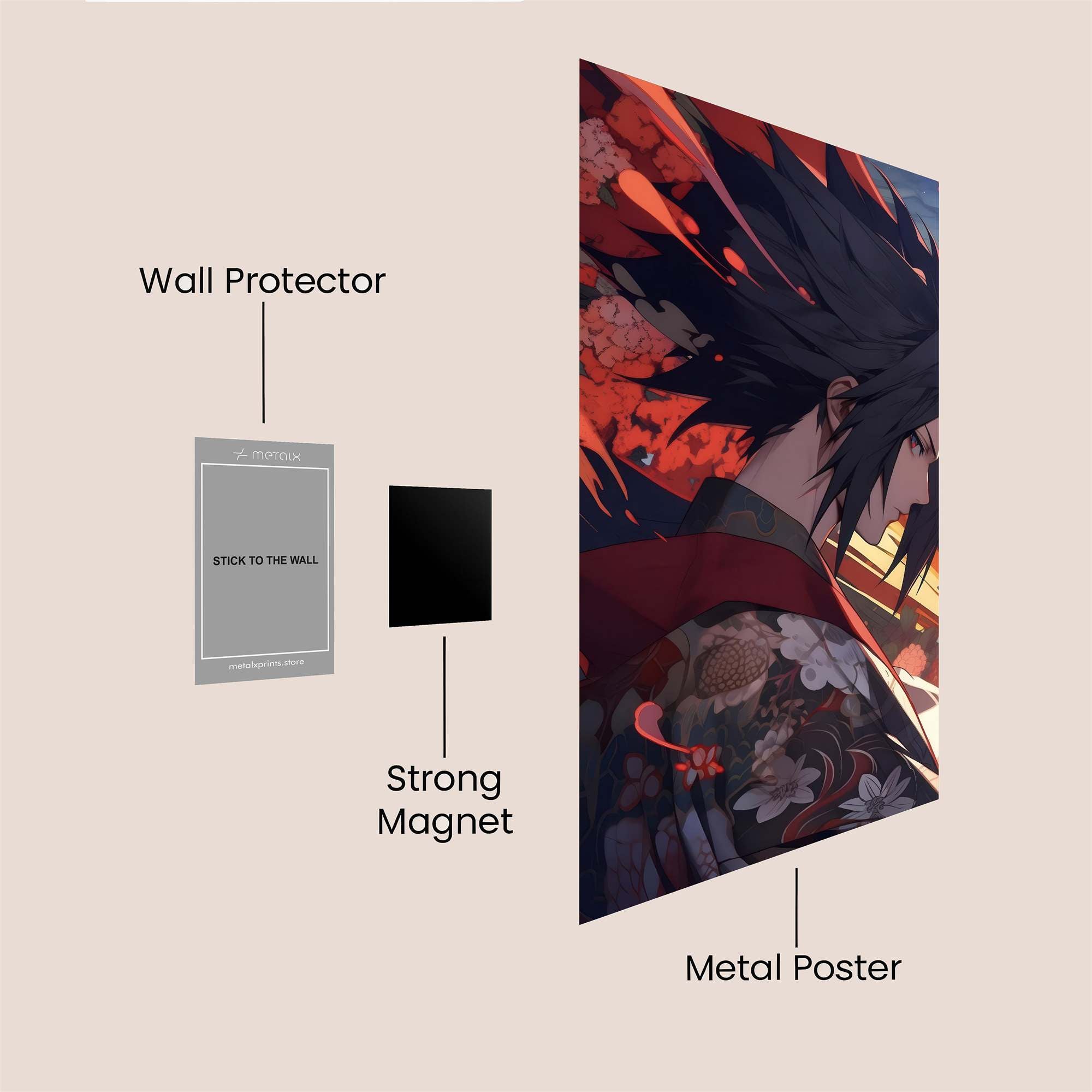 Sasuke Serene Safe Wall Magnetic / M