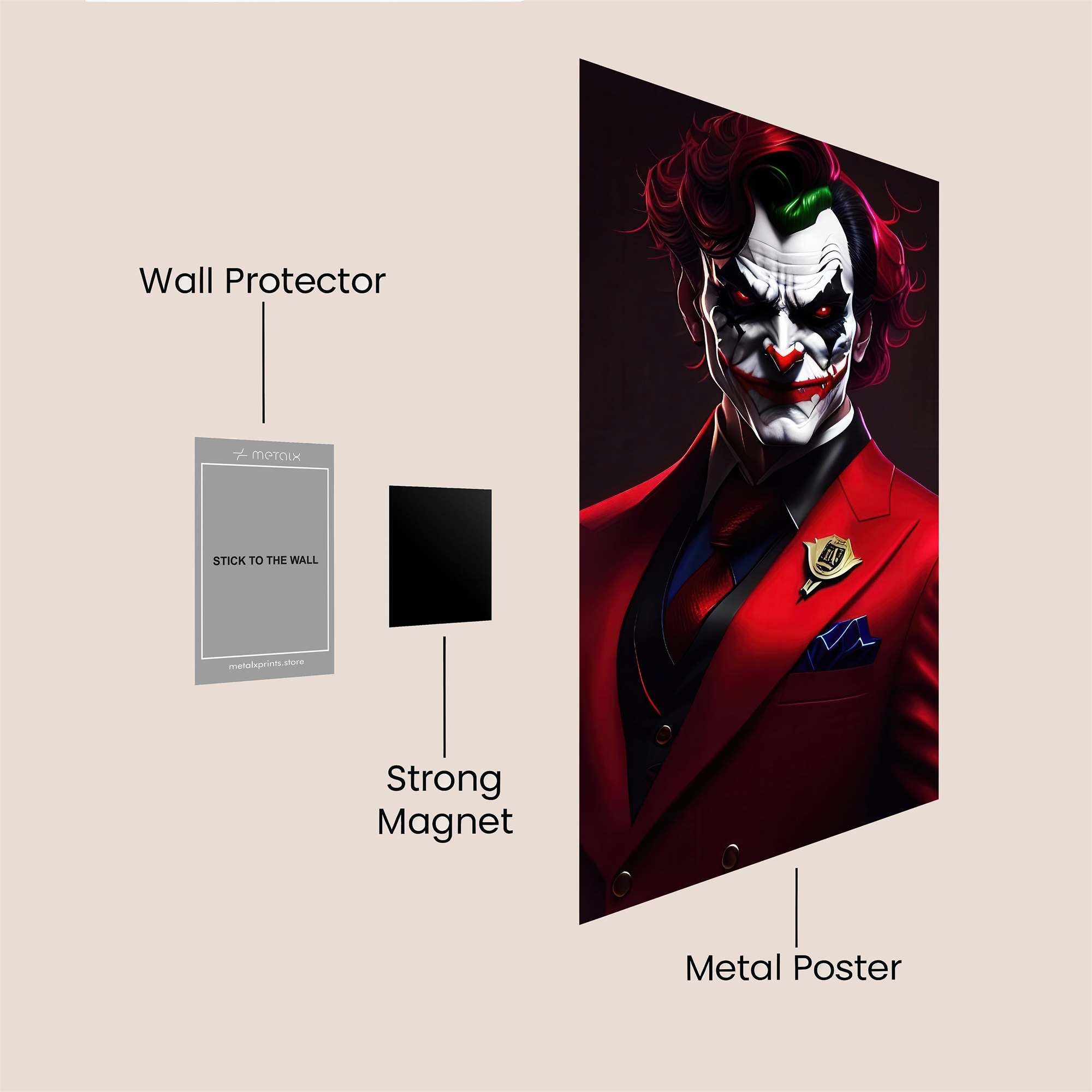 Joker Sinister Safe Wall Magnetic / M