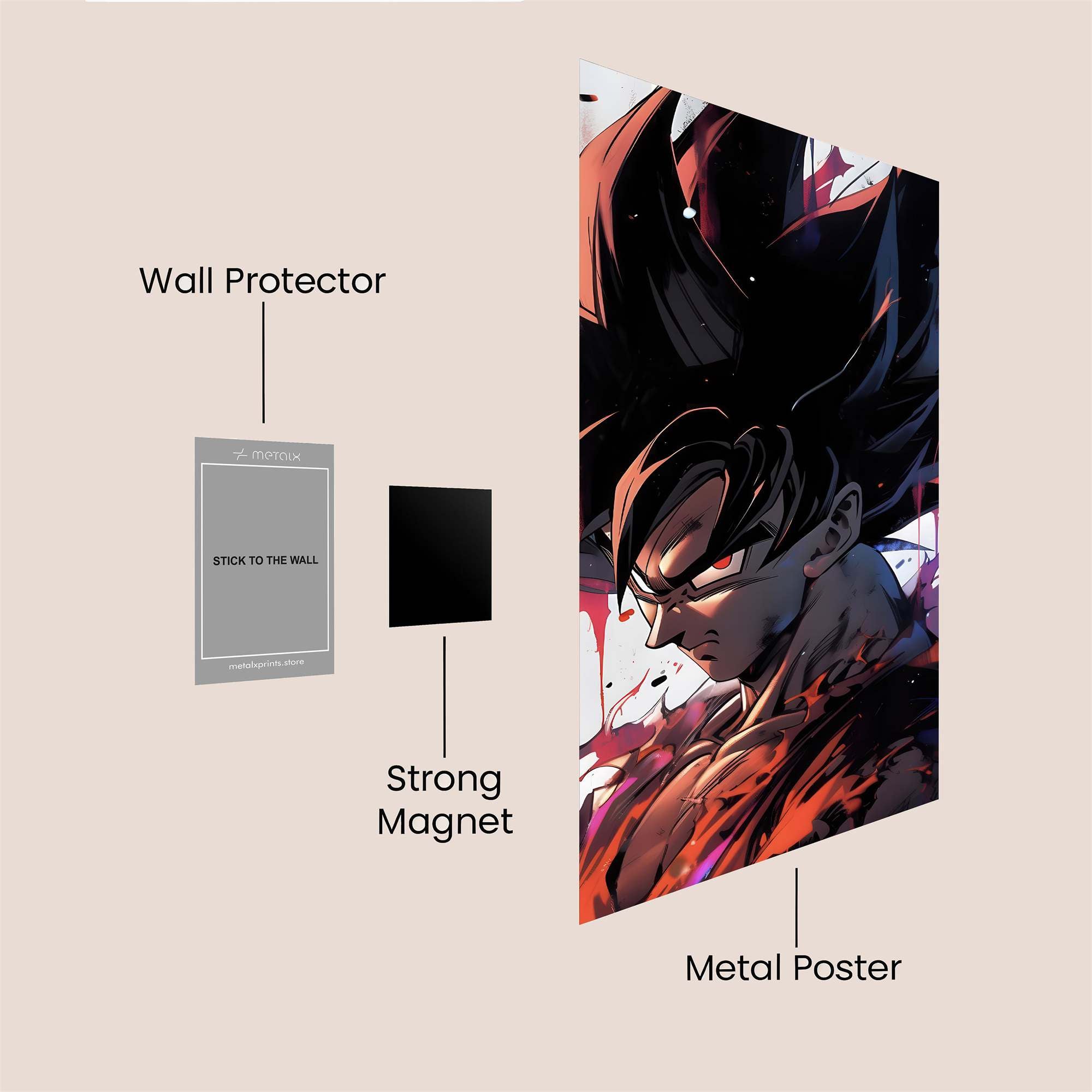 Goku Intense Safe Wall Magnetic / M