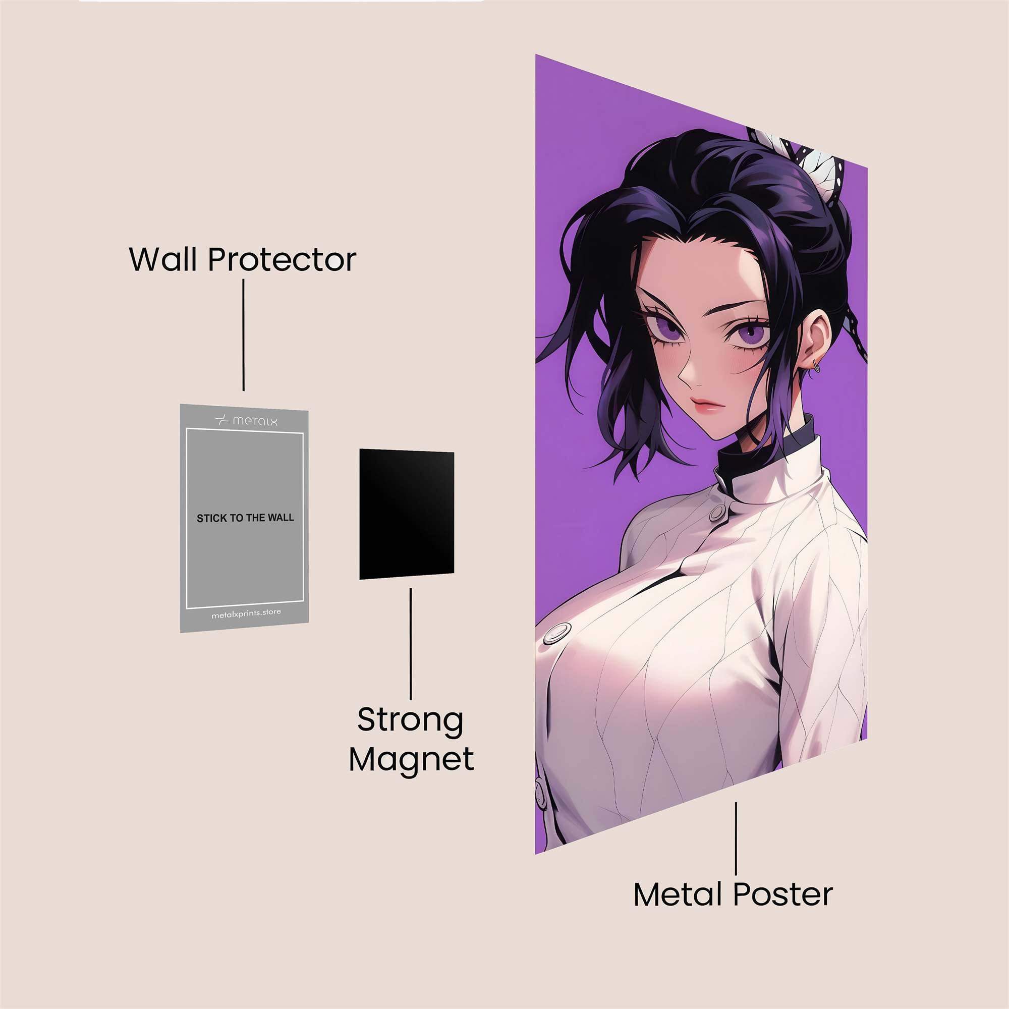 Butterfly Elegance Safe Wall Magnetic / M