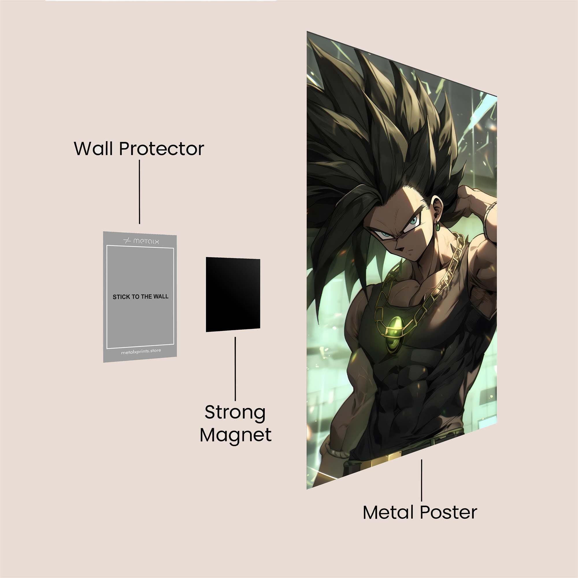 Broly Brooding Safe Wall Magnetic / M