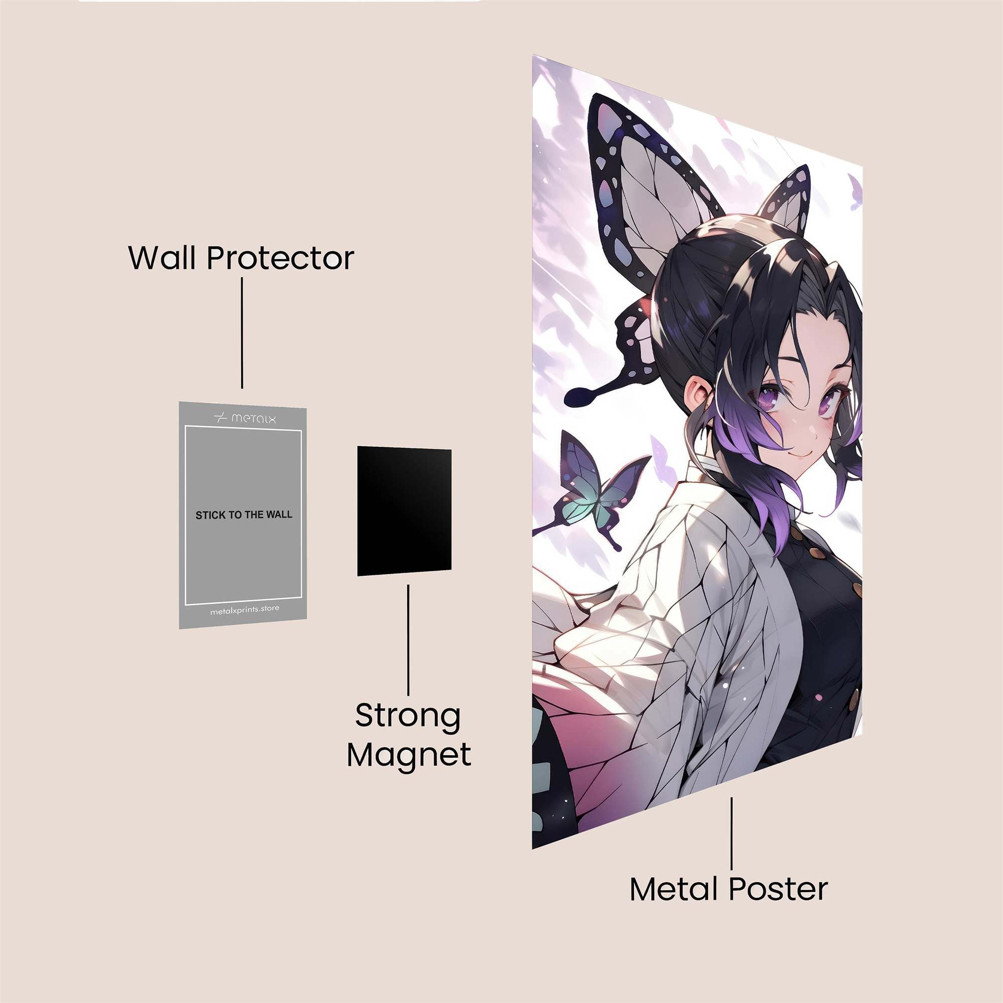 Butterfly Serenity Safe Wall Magnetic / M