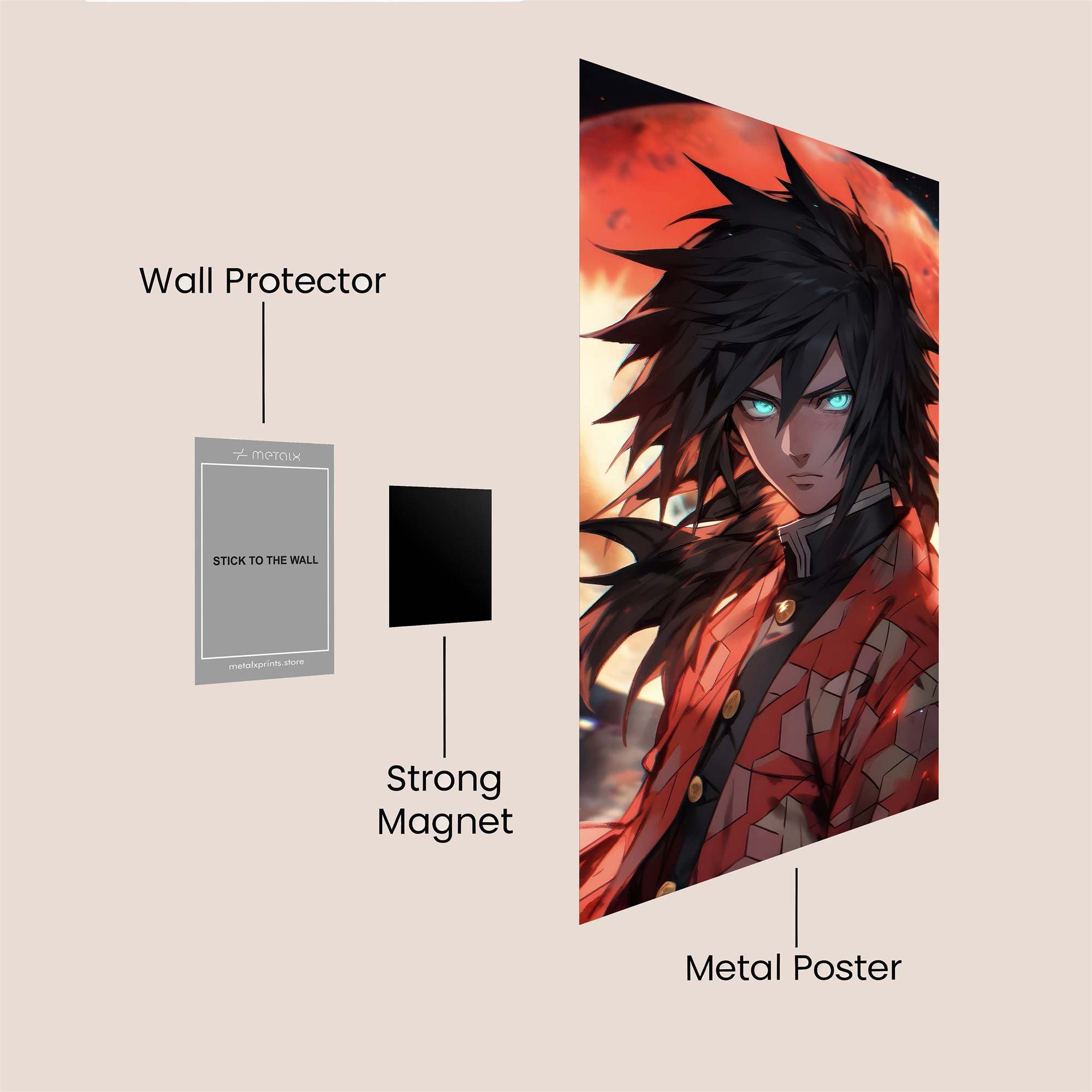 Demon's Wrath Safe Wall Magnetic / M