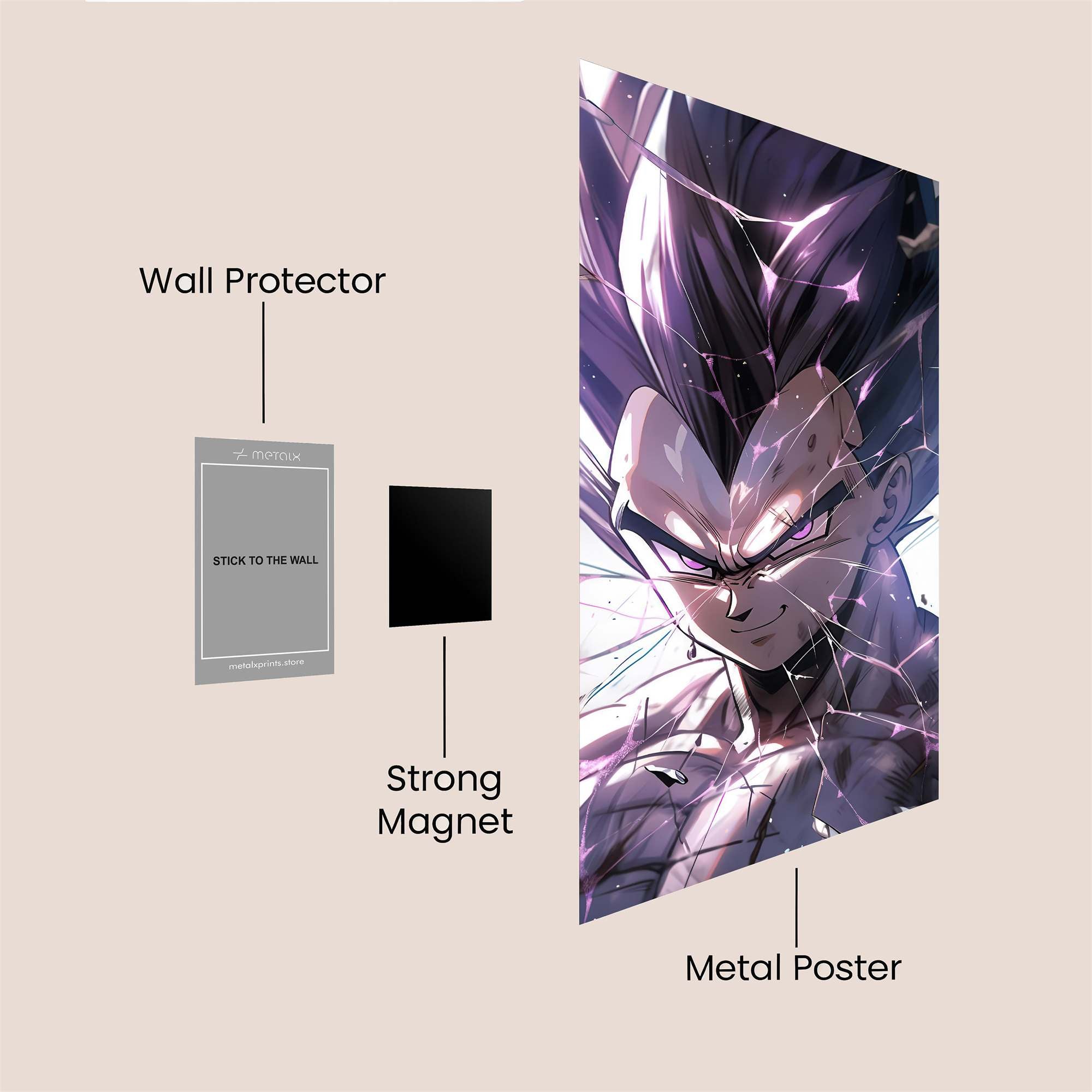 Vegeta Victorious Safe Wall Magnetic / M
