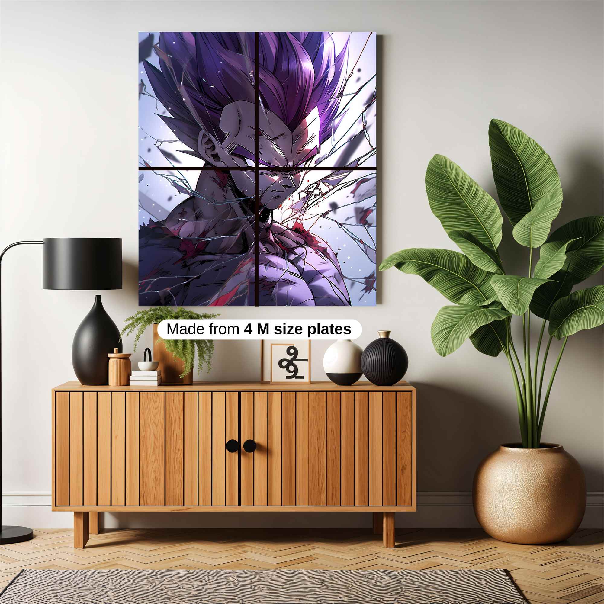 Vegeta Shattered Safe Wall Magnetic / M