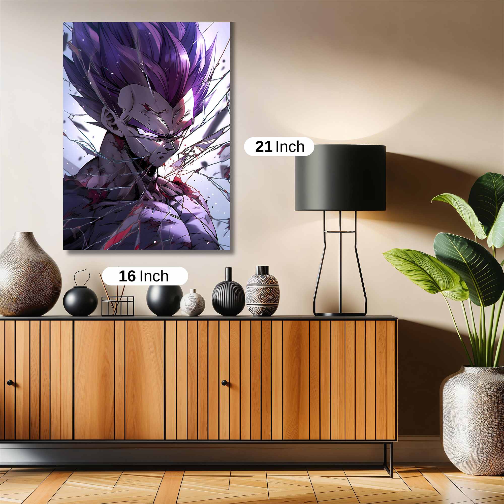 Vegeta Shattered Safe Wall Magnetic / M