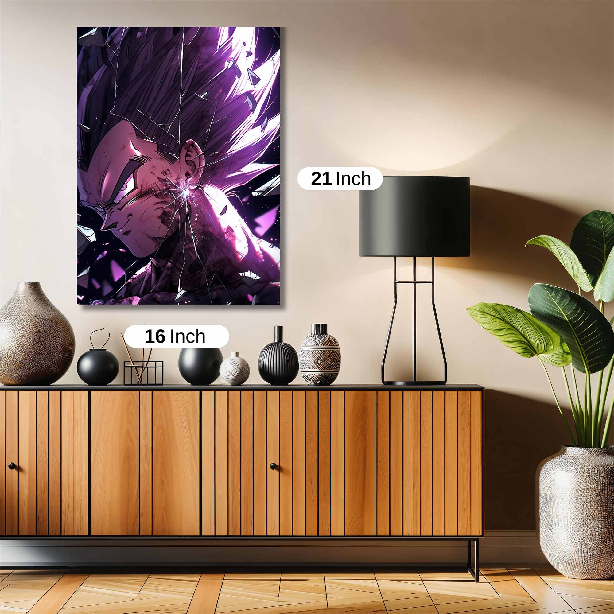 Vegeta Shattered Safe Wall Magnetic / M