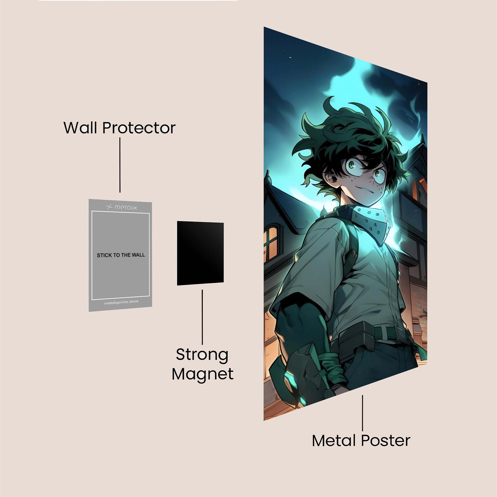 Izuku Enchanted Safe Wall Magnetic / M