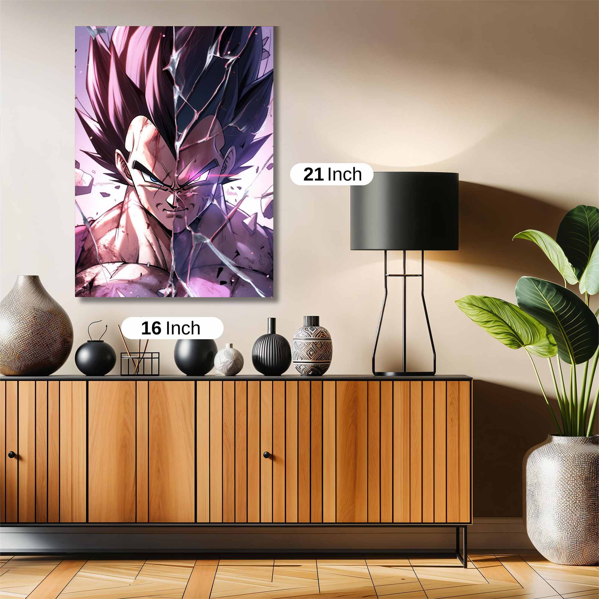 Vegeta Shattered Safe Wall Magnetic / M