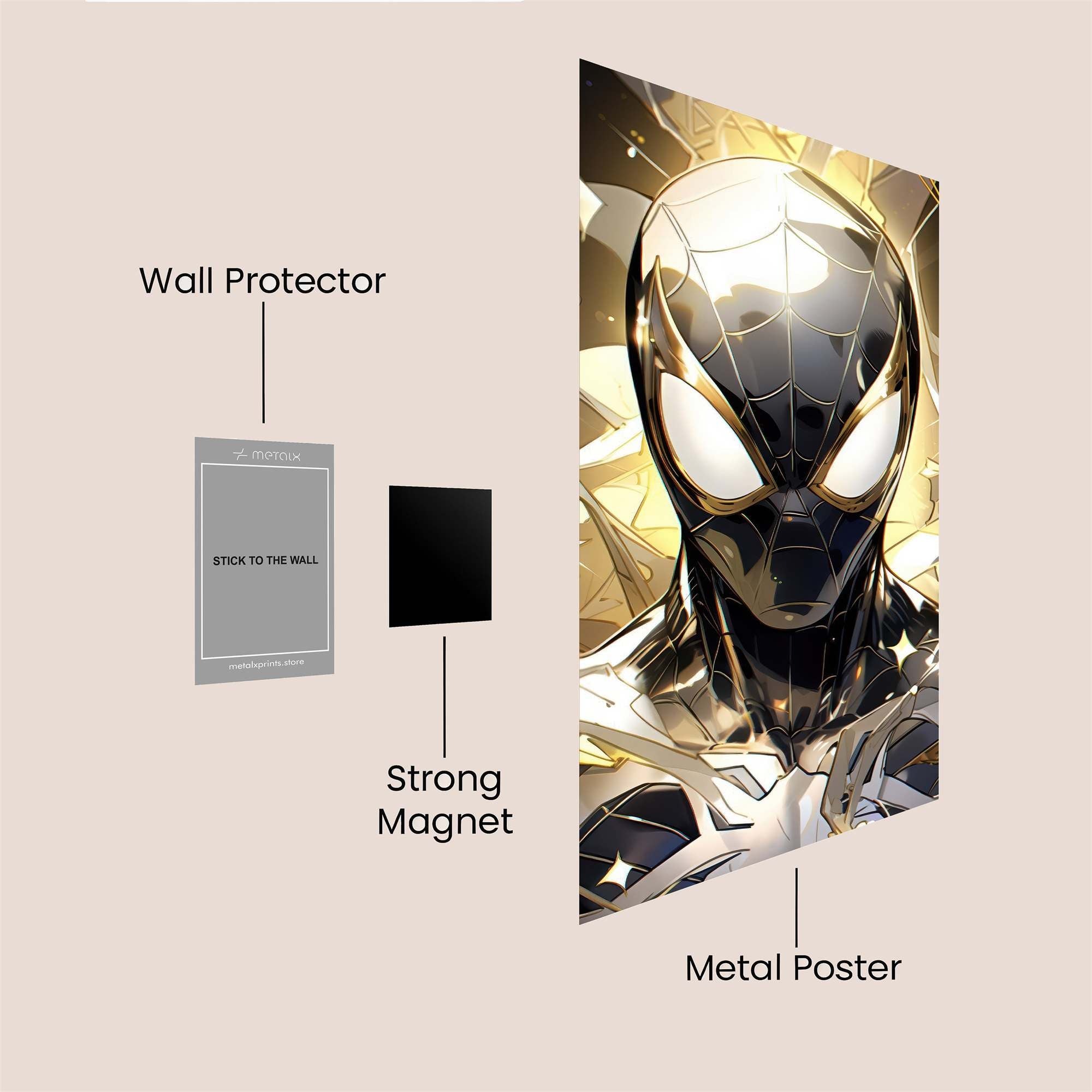 Spider Radiant Safe Wall Magnetic / M