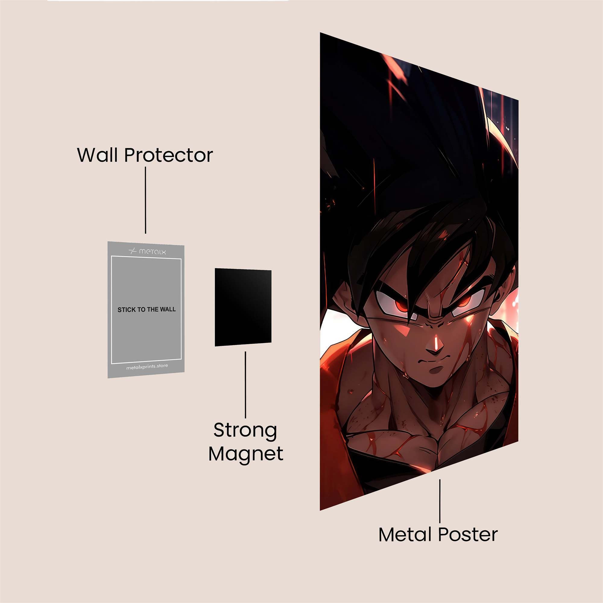 Goku Resolute Safe Wall Magnetic / M