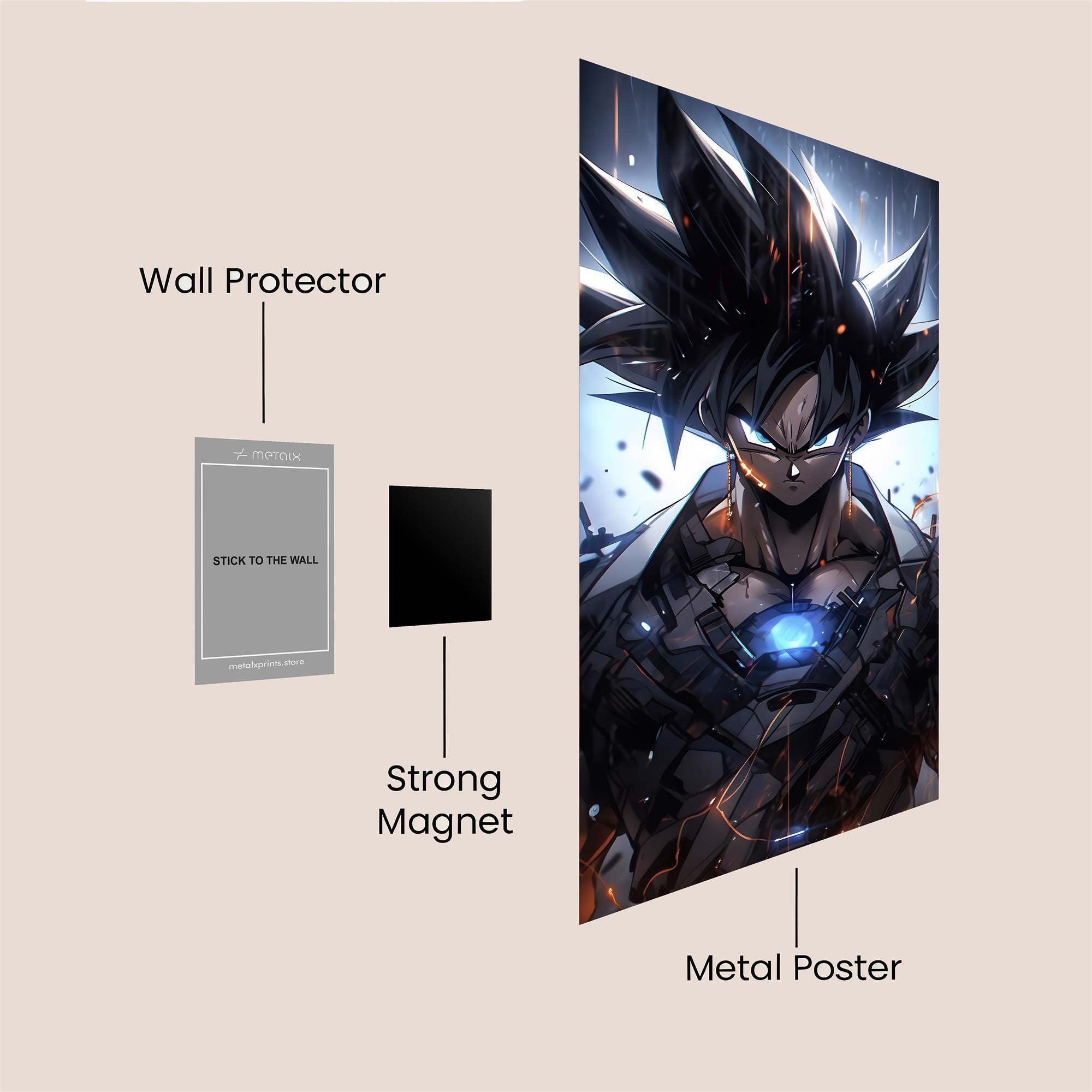 Goku Unleashed Safe Wall Magnetic / M