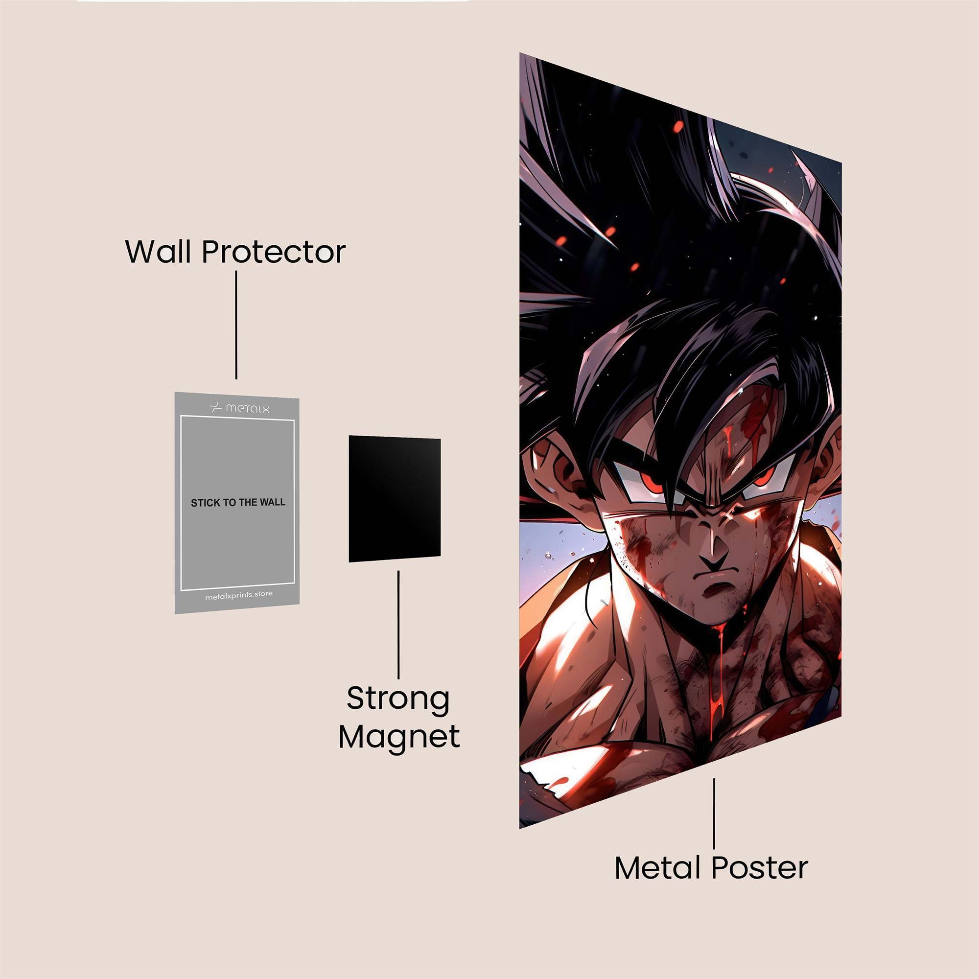Goku Resolute Safe Wall Magnetic / M