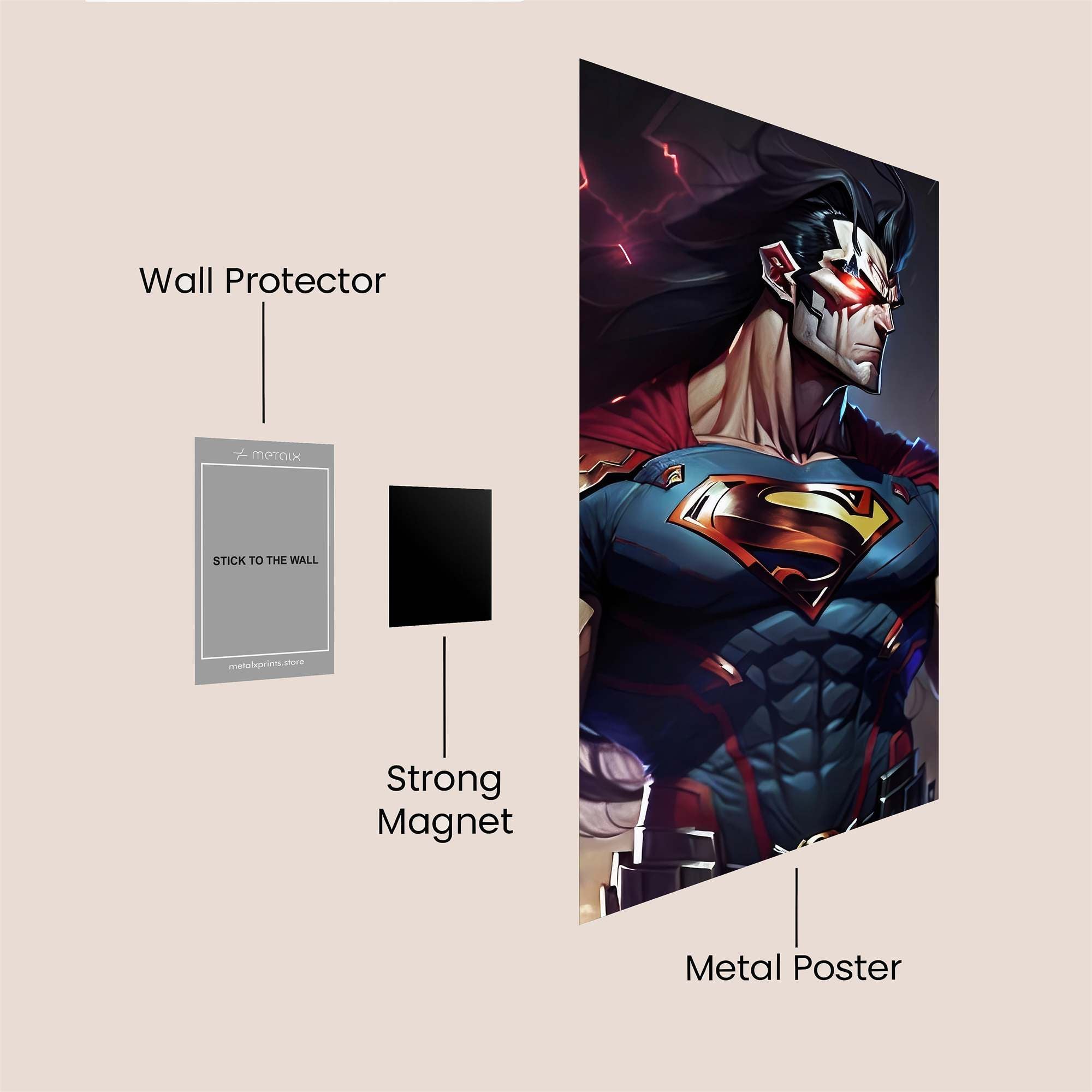 Superman Sinister Safe Wall Magnetic / M