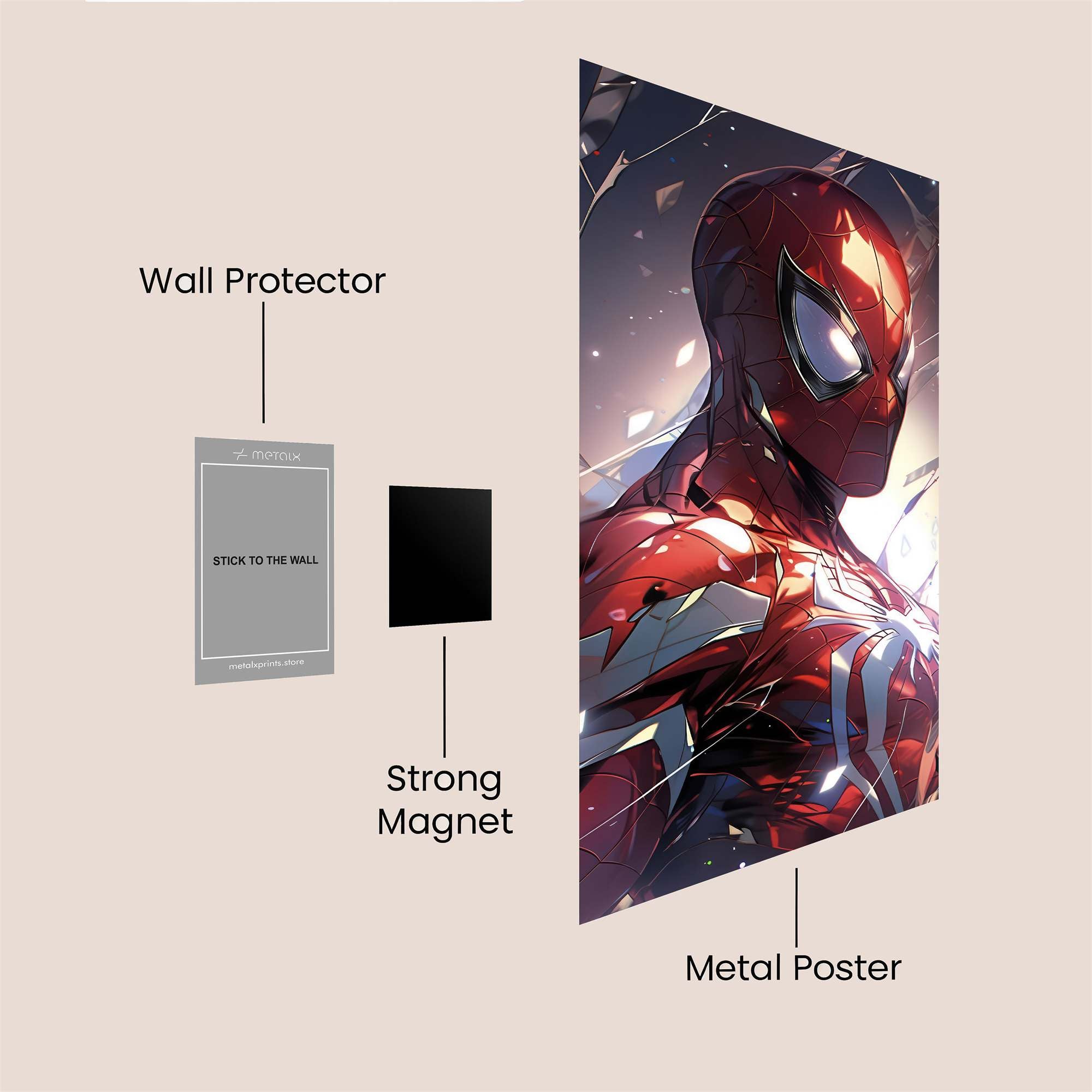 Spider Resilient Safe Wall Magnetic / M