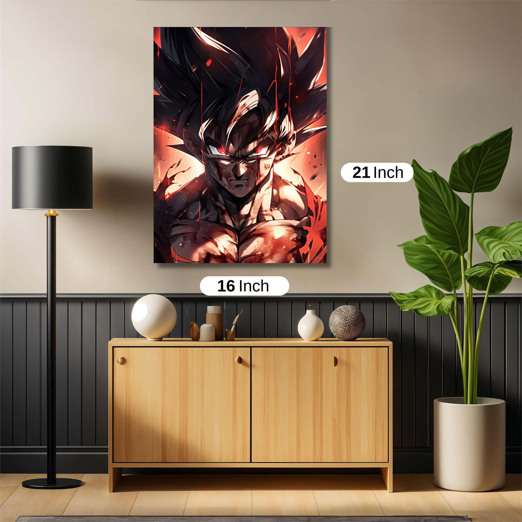 Goku Enraged Safe Wall Magnetic / M