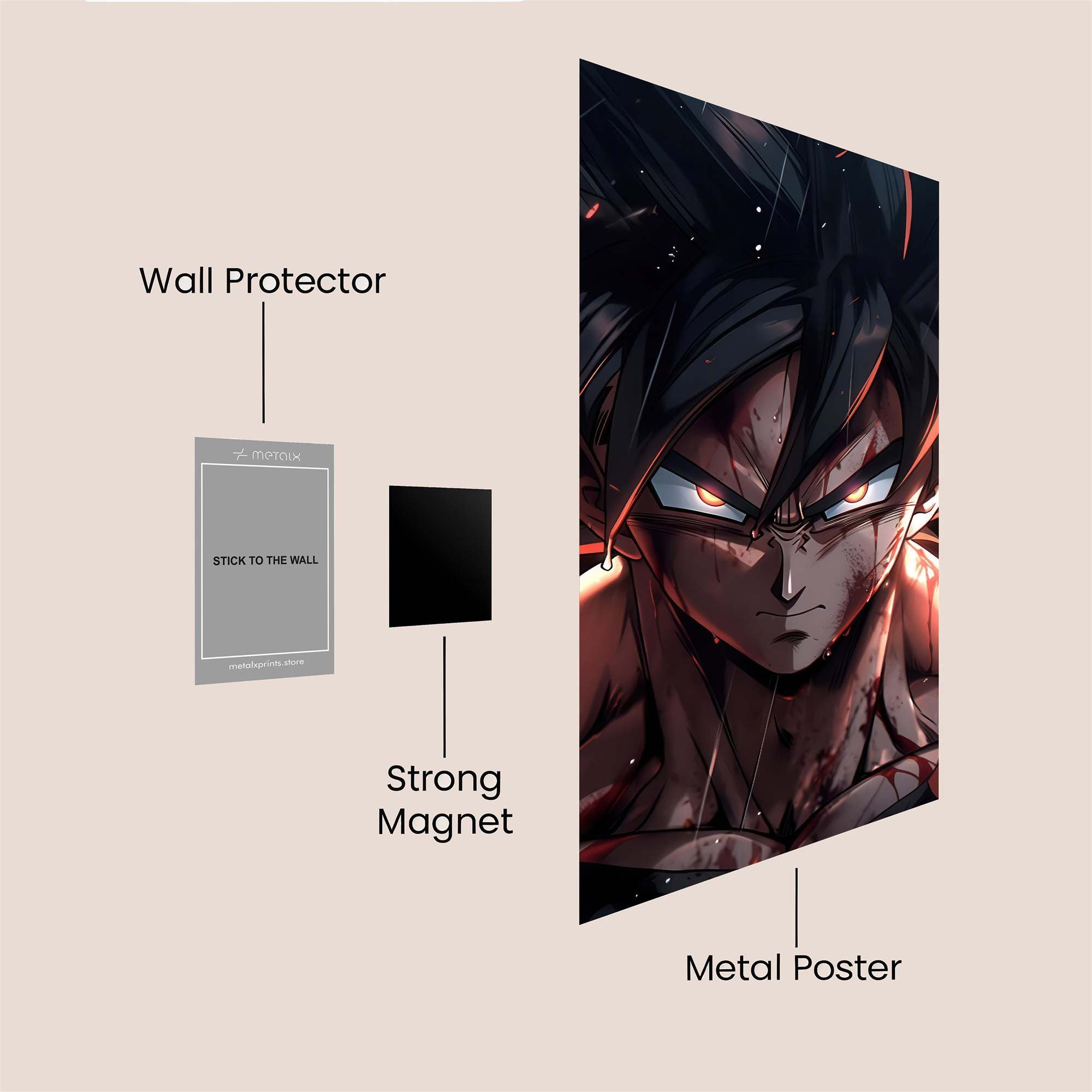 Goku Resolute Safe Wall Magnetic / M