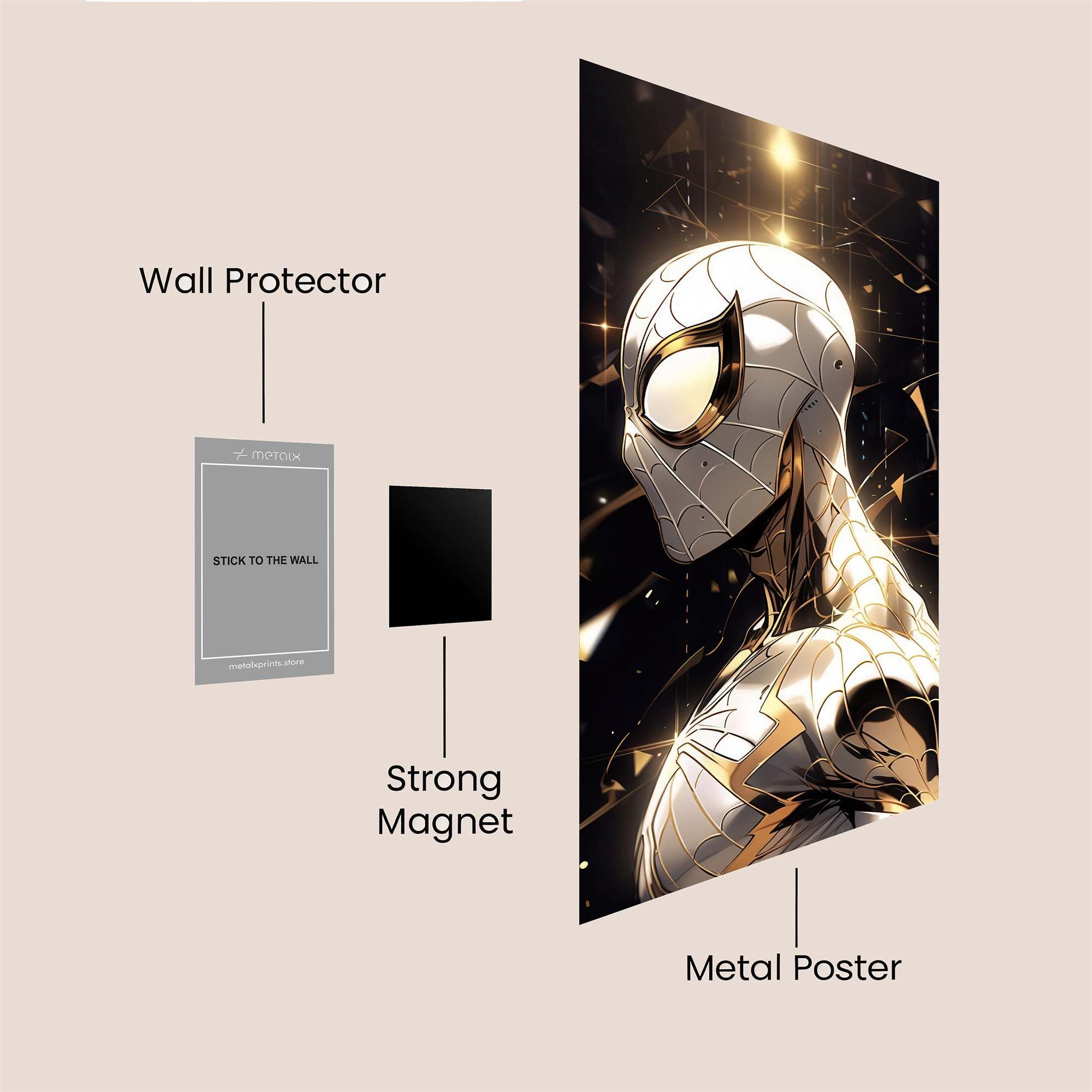 Spider Radiant Safe Wall Magnetic / M