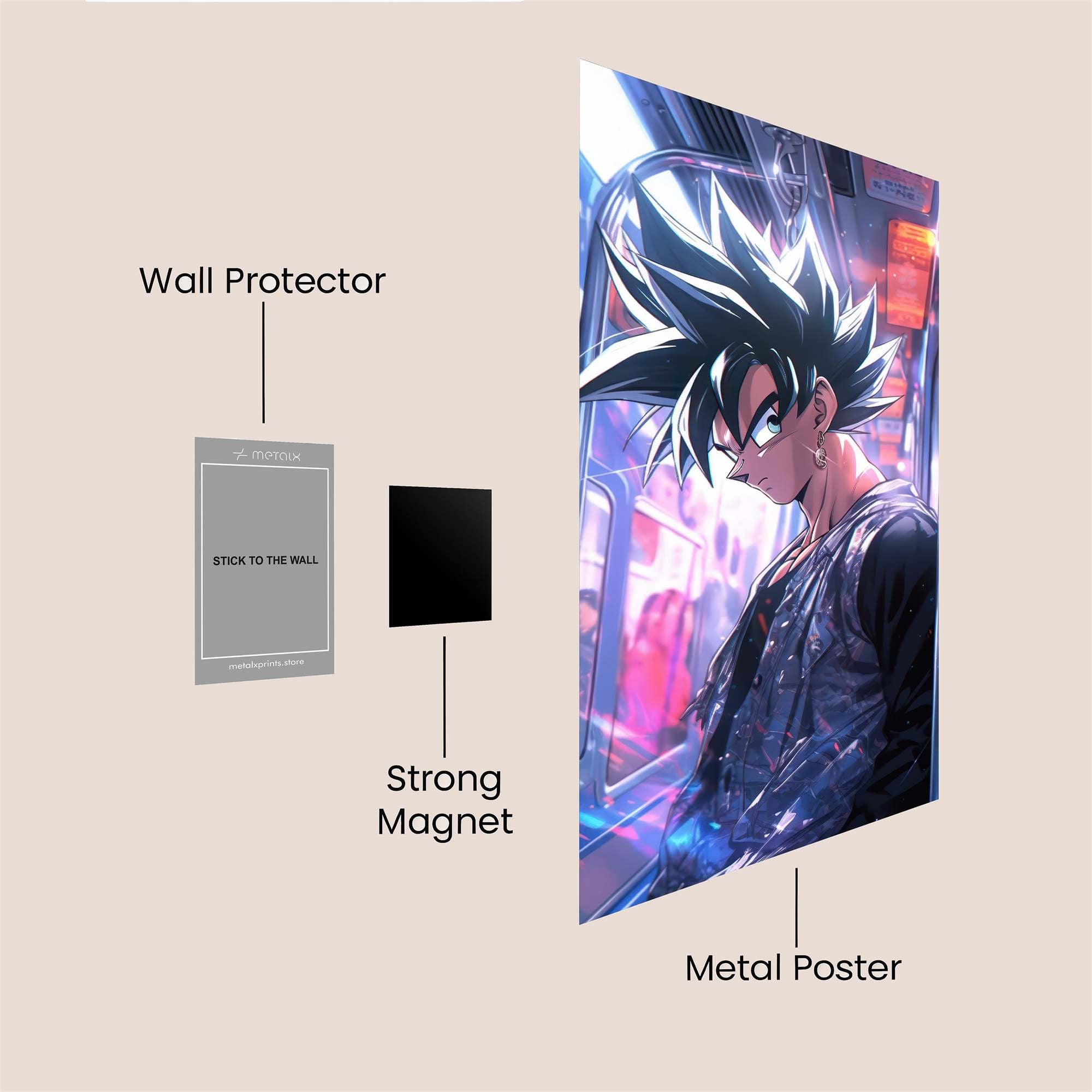 Goku Gloom Safe Wall Magnetic / M
