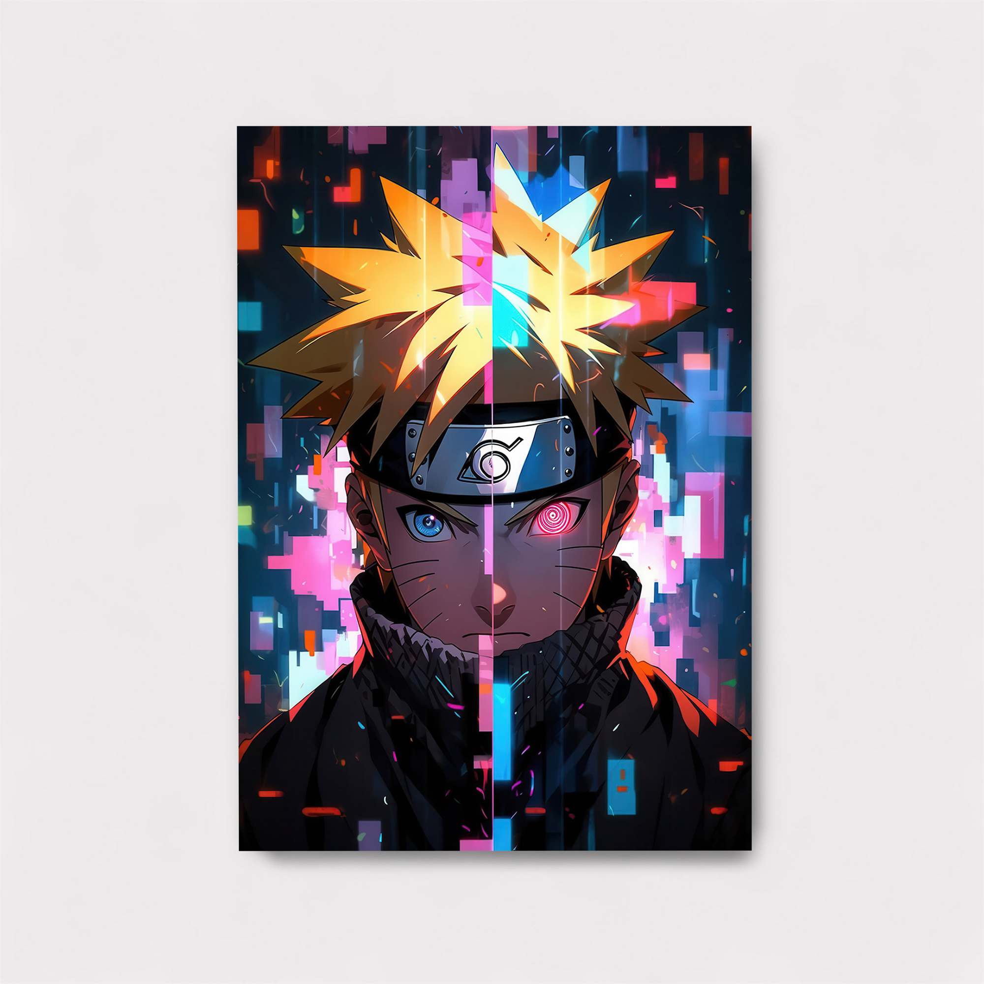 Naruto Pixelated Safe Wall Magnetic / M