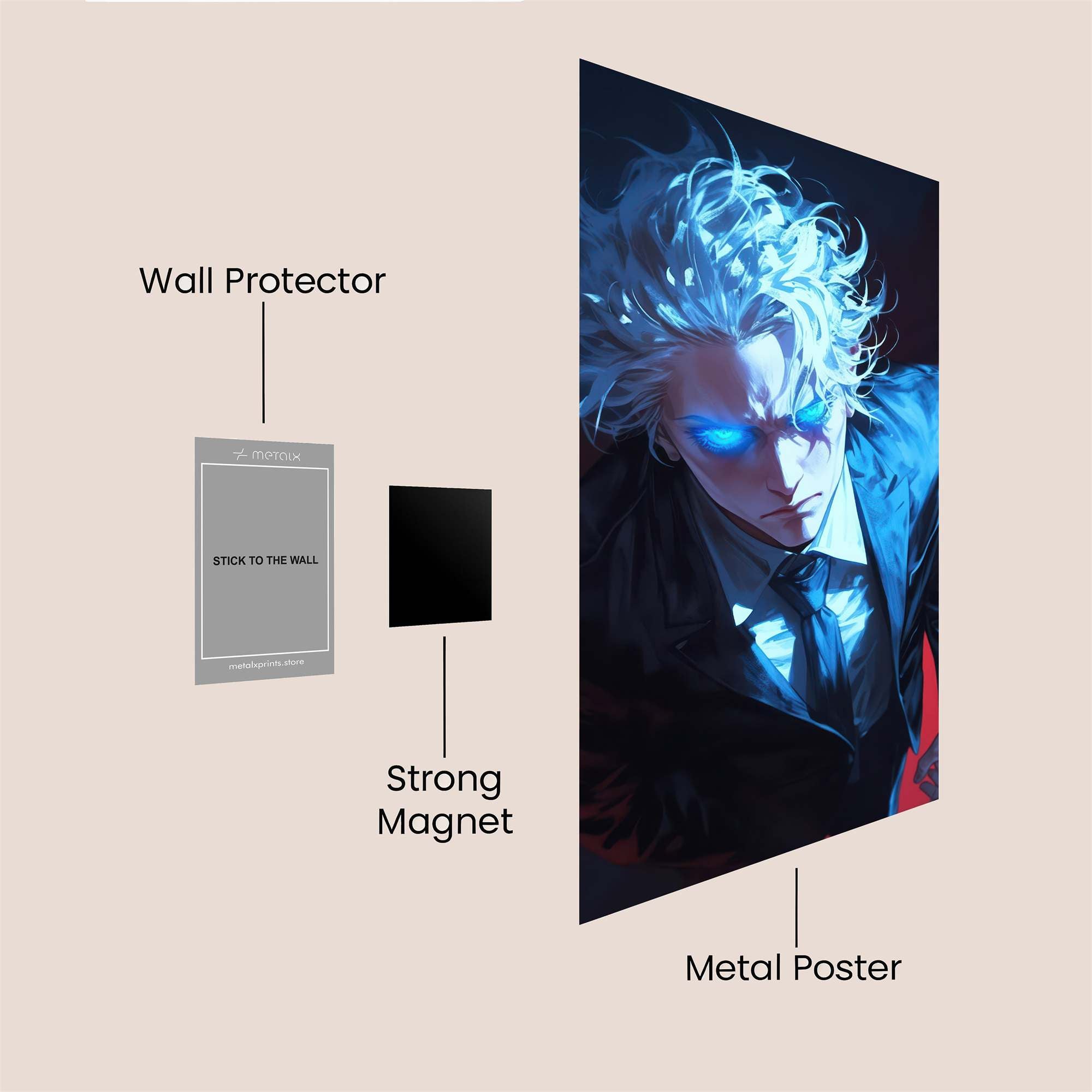 Glowering Resolve Safe Wall Magnetic / M