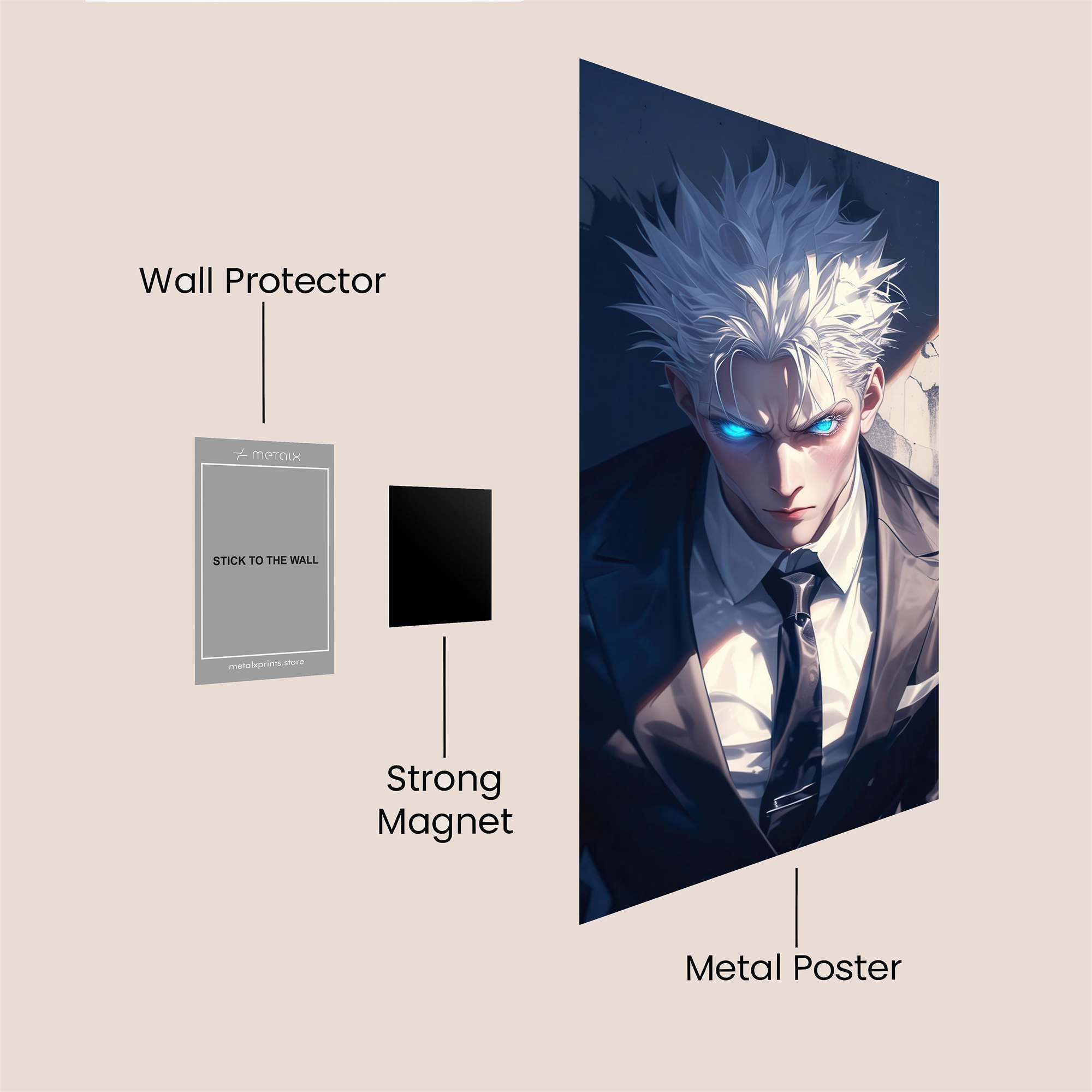 Glowing Intensity Safe Wall Magnetic / M