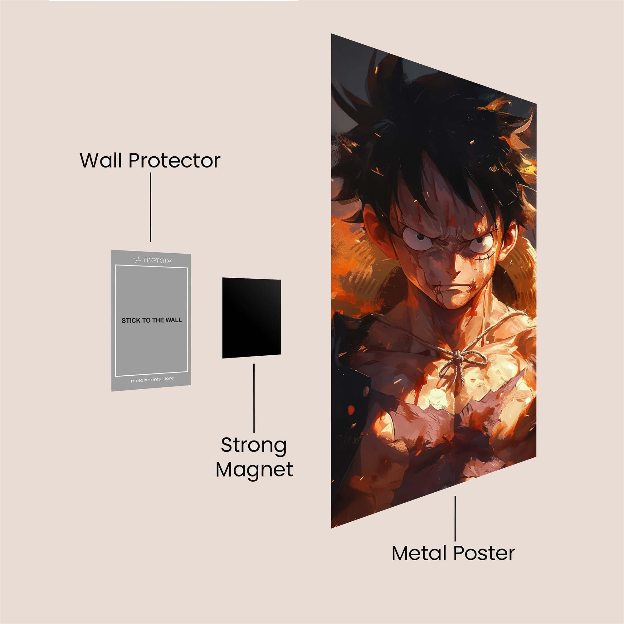 Luffy Intense Safe Wall Magnetic / M