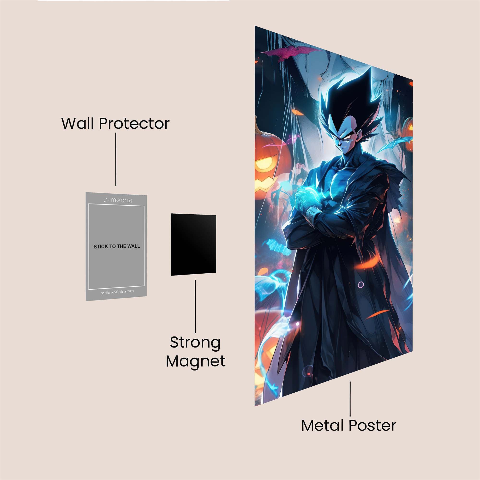 Vegeta Vengeful Safe Wall Magnetic / M
